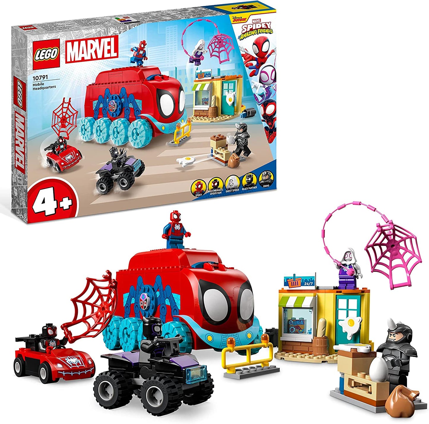 10791 Marvel Spidey und seine Super-Freunde Spideys Team-Truck, Konstruktionsspielzeug, Single