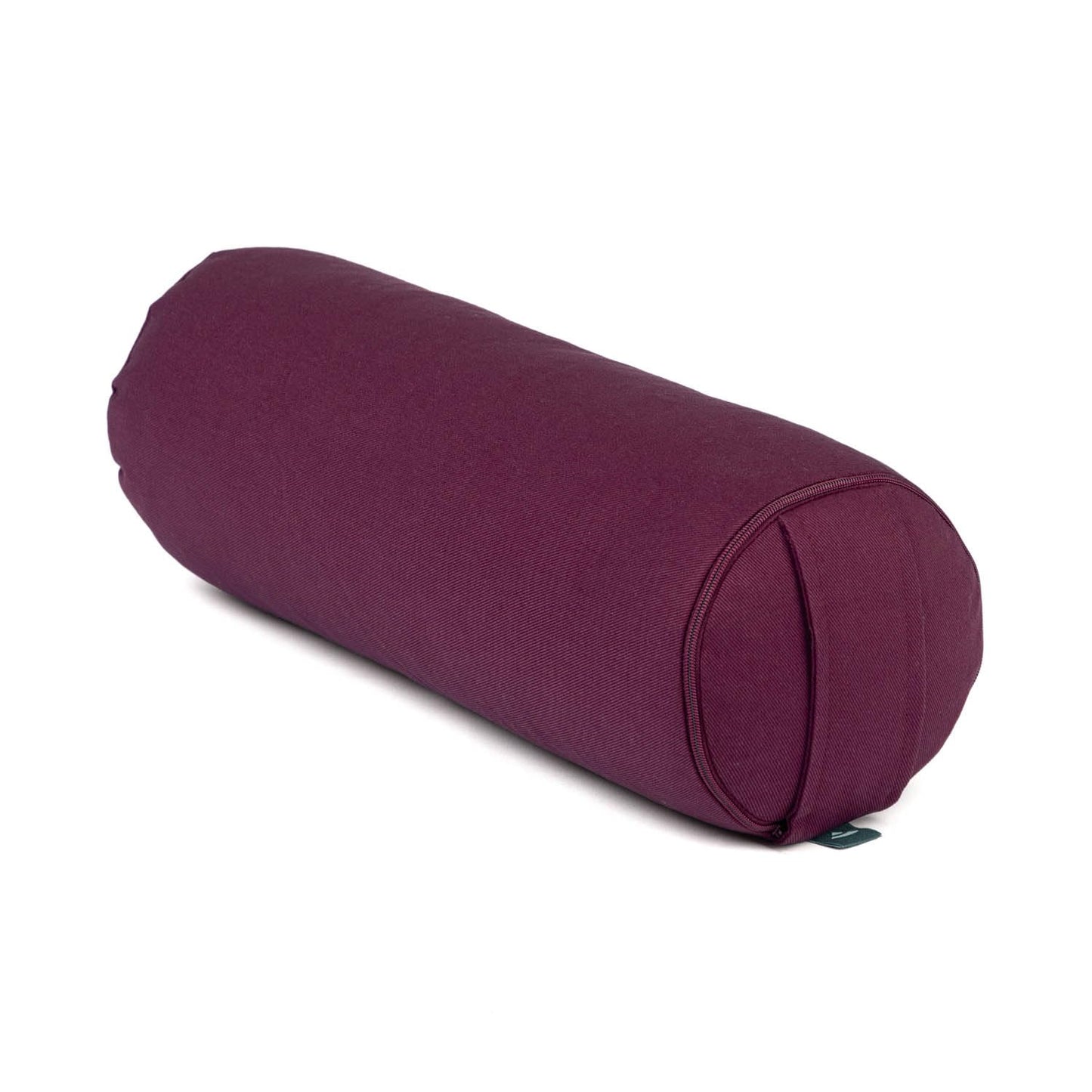 Mini Yogabolster mit Buchweizenfüllung und abnehmbarem Bezug, Aubergine
