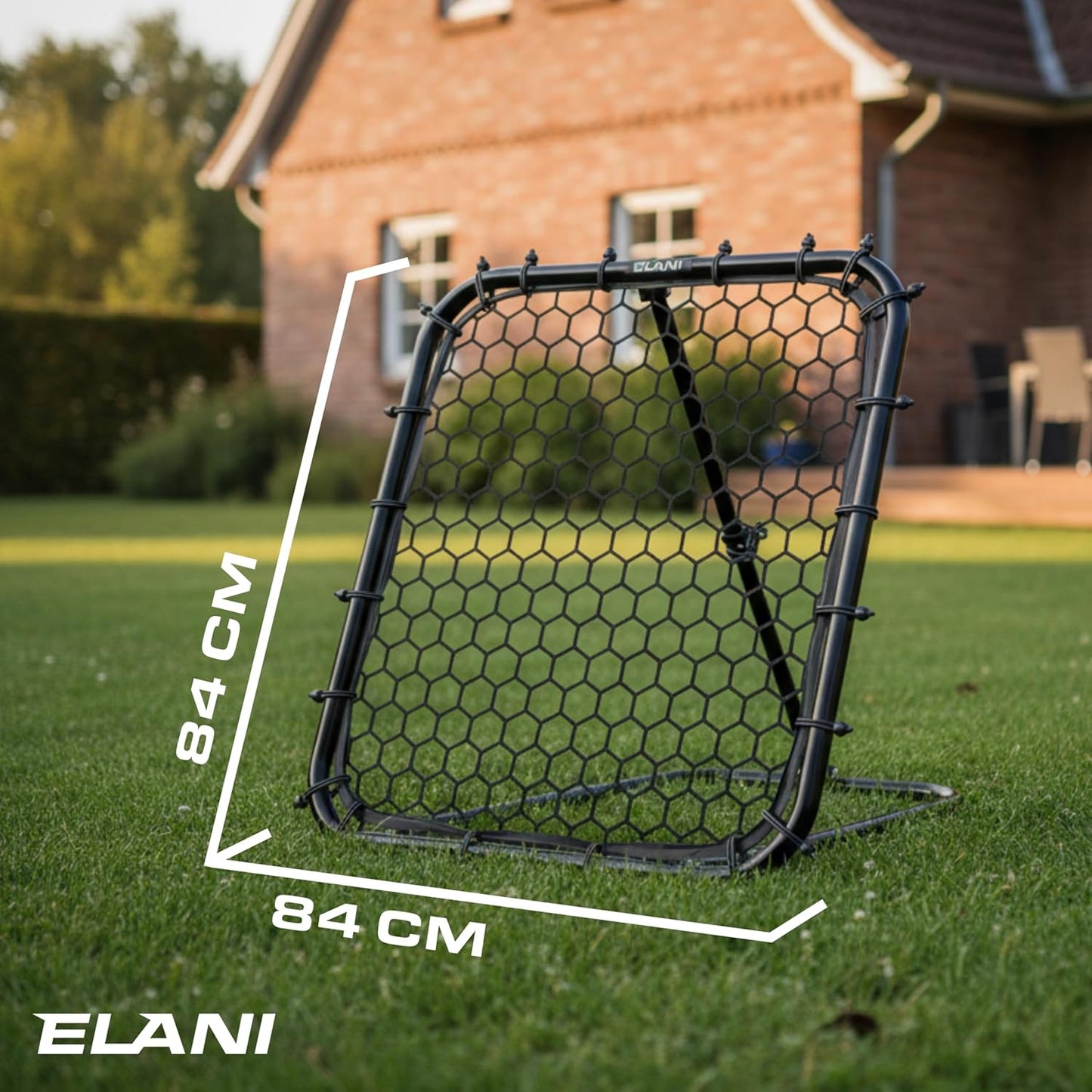 Rebounder für Fussball, Handball & Volleyball, Schwarz - Basic