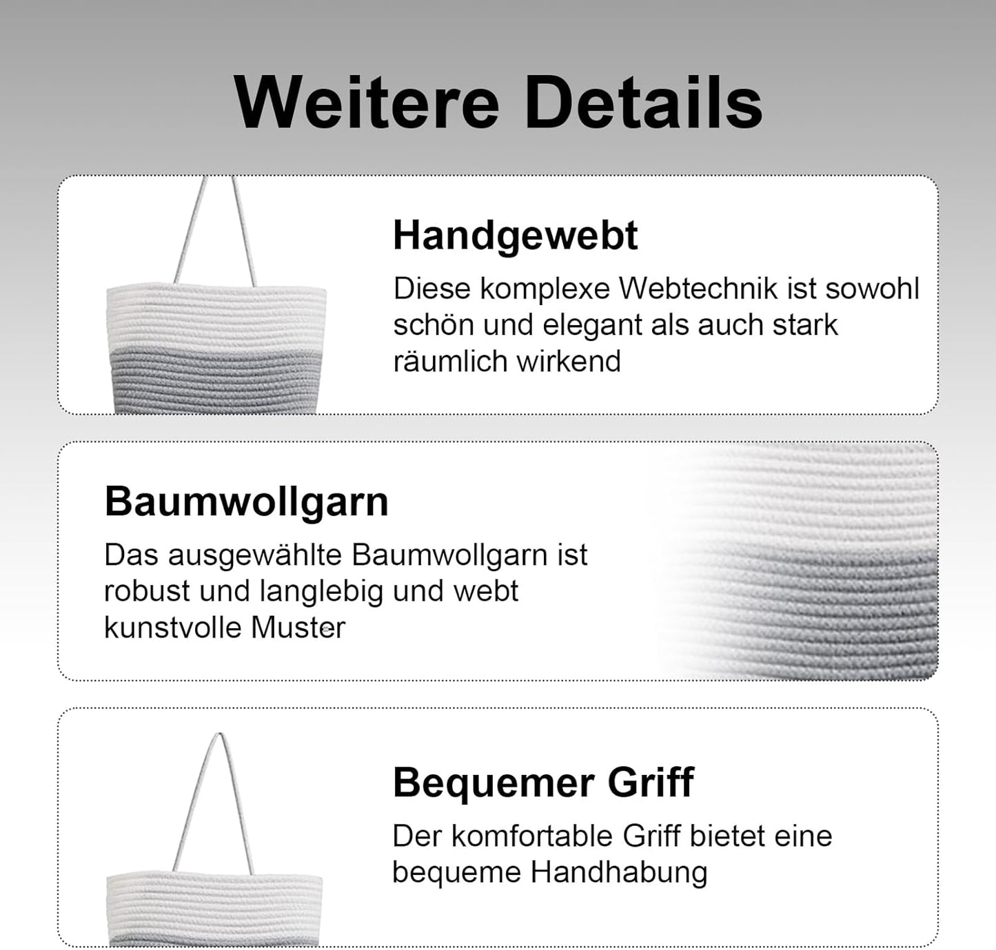 Hänge-Organizer, Weiss Grau