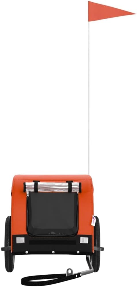 Hunde-Veloanhänger, 53 x 124 x 53 cm Orange