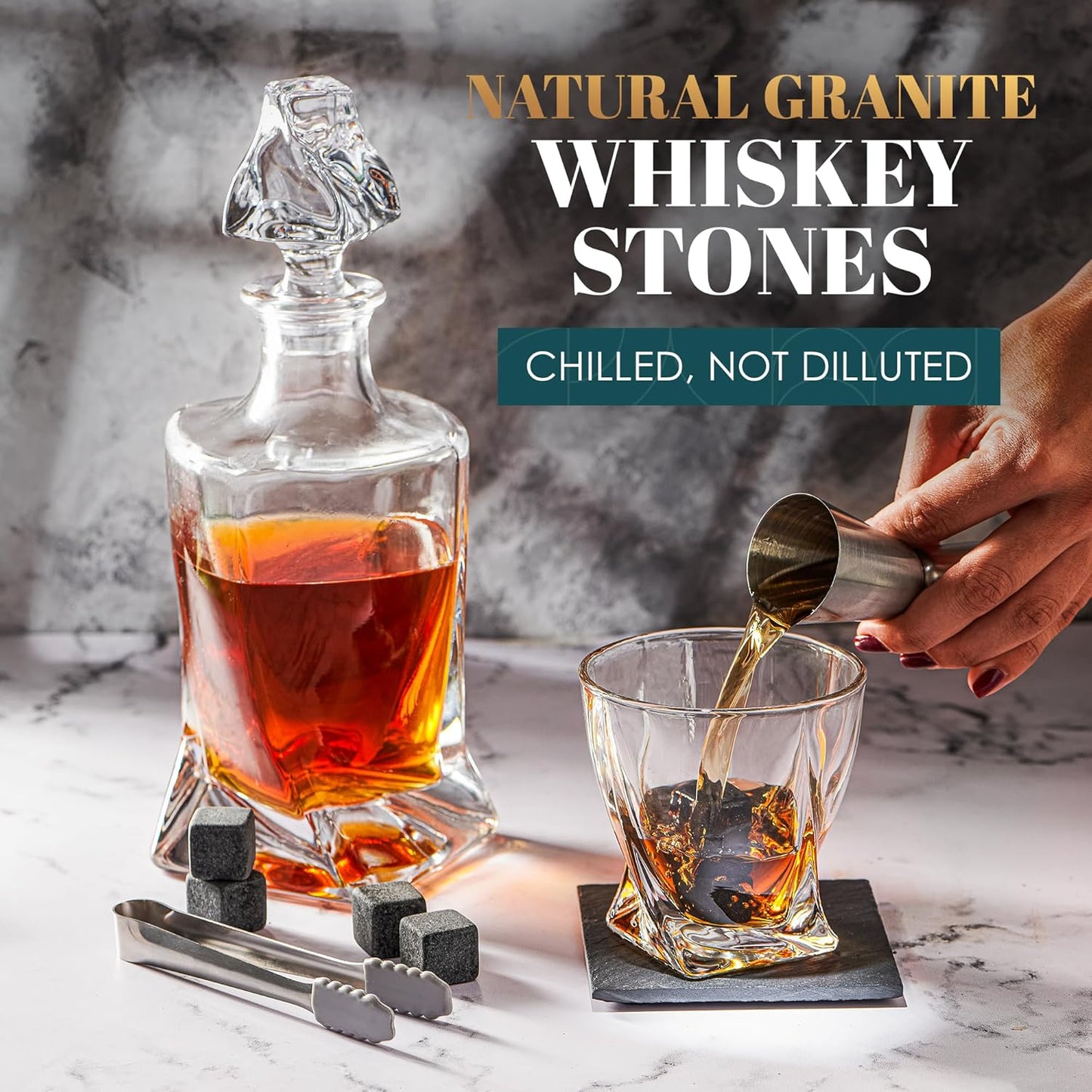 Whisky-Geschenkset, Dekanter & Gläser - Twist Set