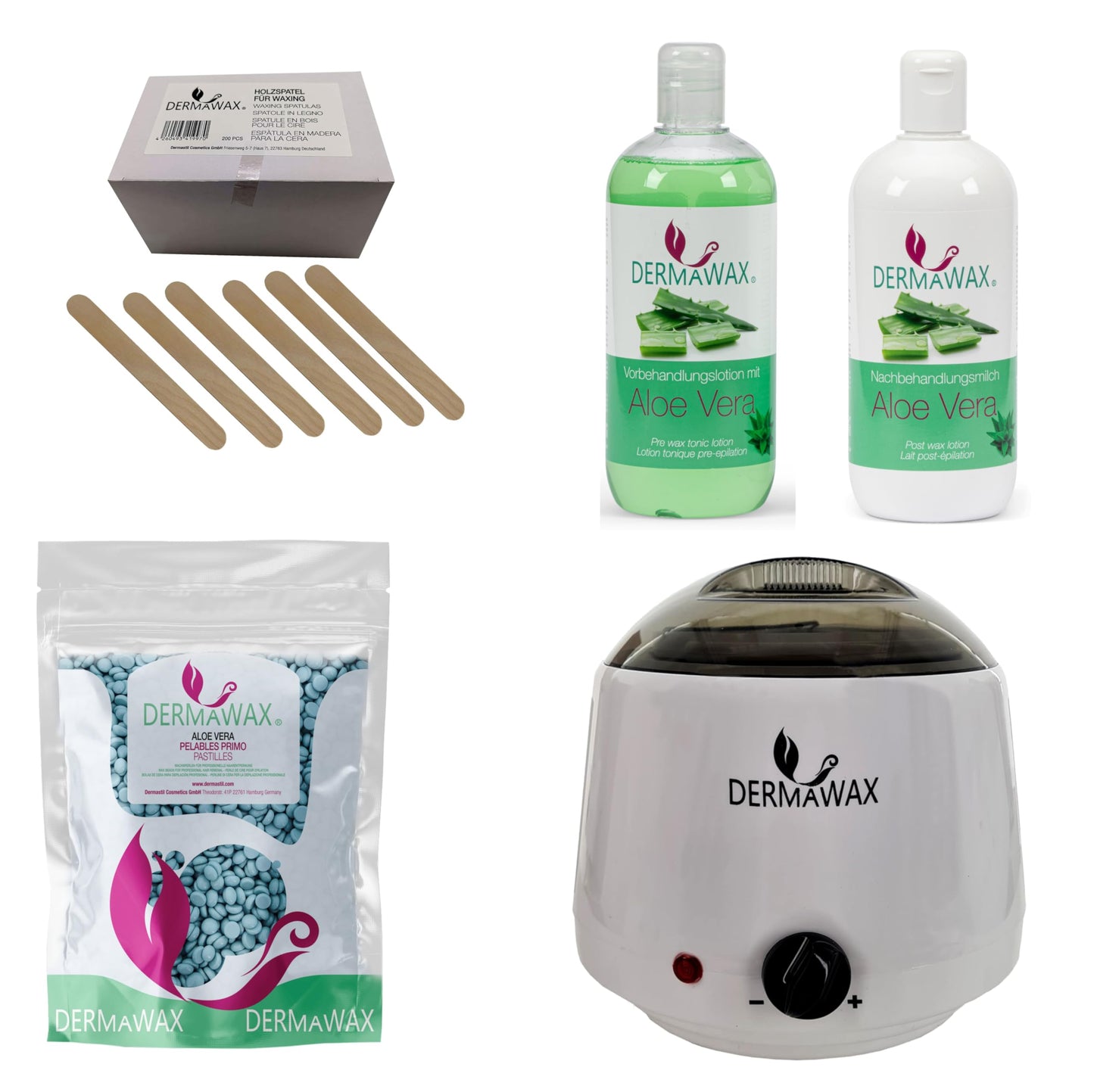 Profi Waxing Set mit Aloe Vera