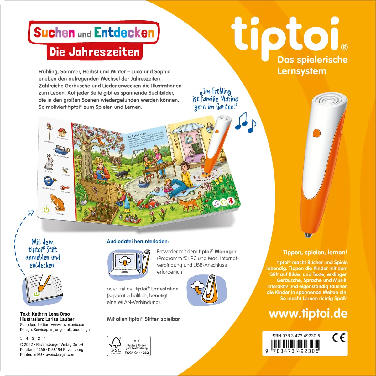 tiptoi Buch Die Jahreszeiten, Pappband