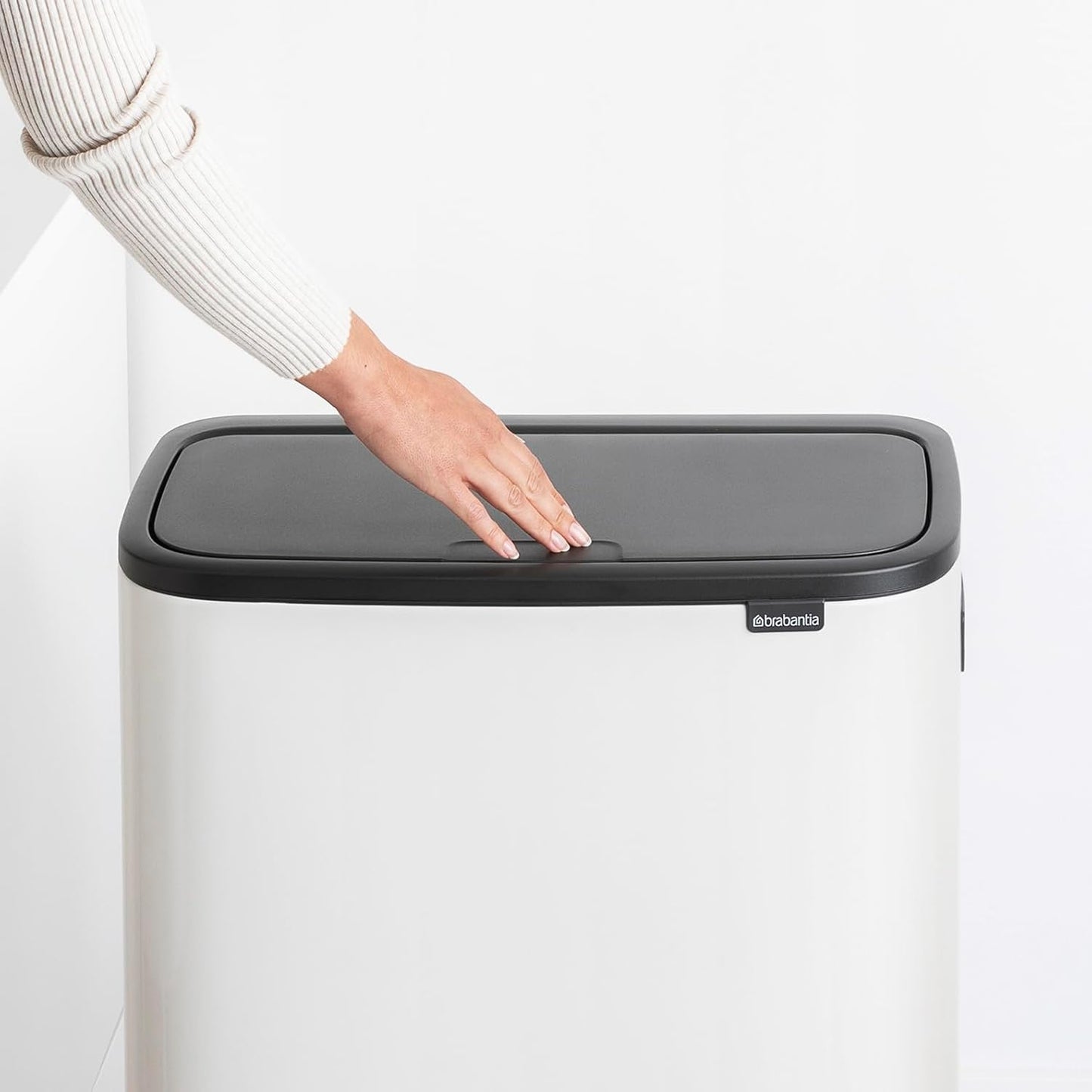 Bo Waste Bin, 2 Inneneimer (2 x 30L) White