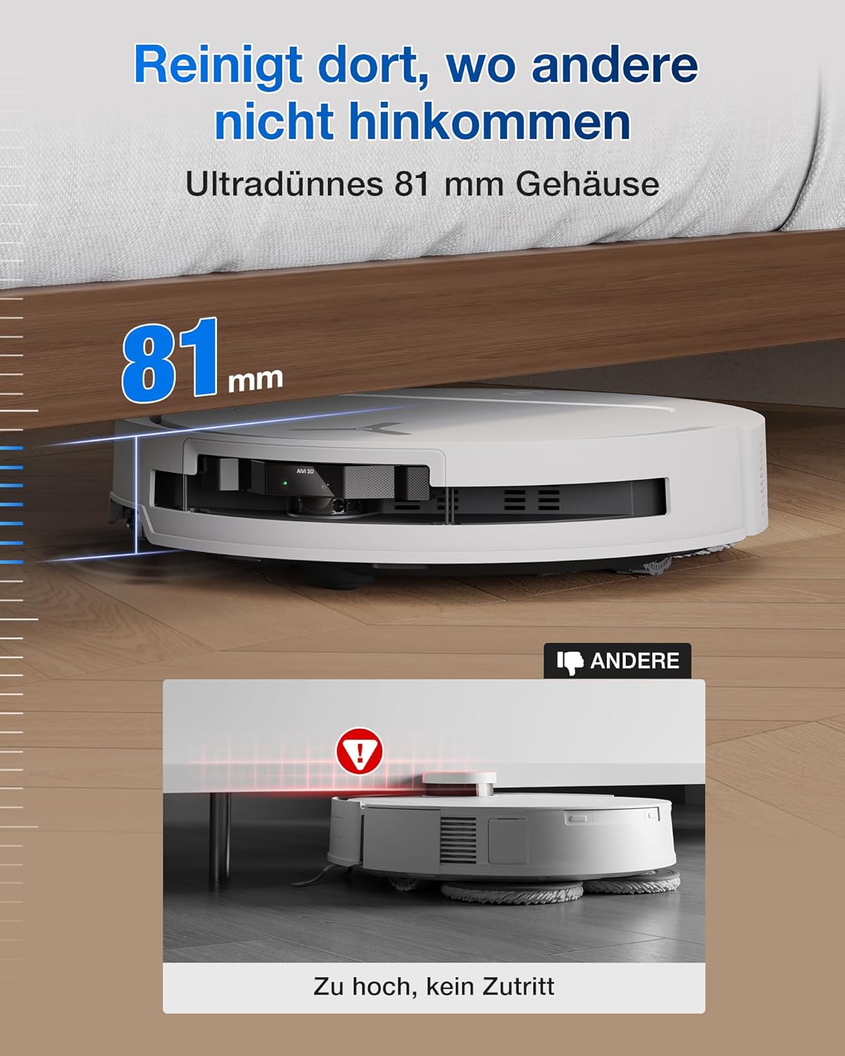 Deebot T50 Pro Omni Gen 2 Saug- und Wischroboter, 21.000 Pa, T50 PRO Gen2 Weiß