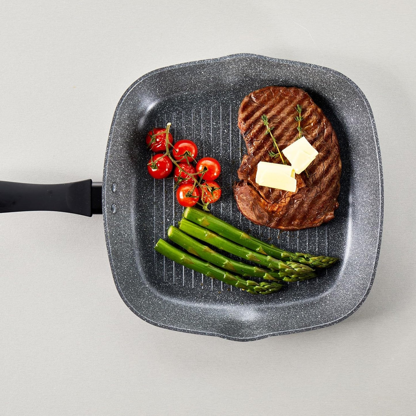 Metalllic Marble Grillpfanne, 28 cm Grillpfanne