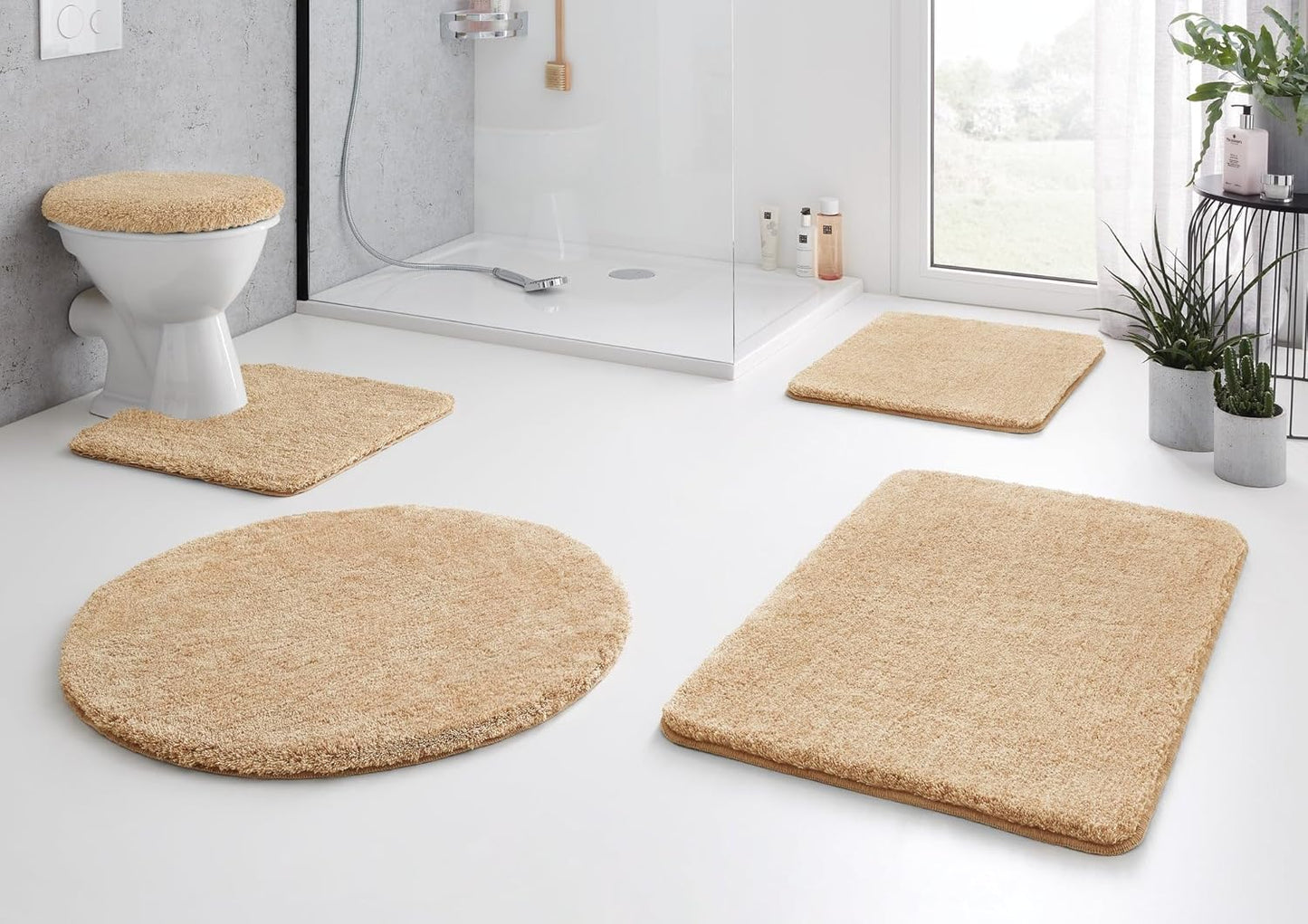 Badteppich Relax, 85 x 150 cm, Champagner 85 x 150 cm (Rechteckig)