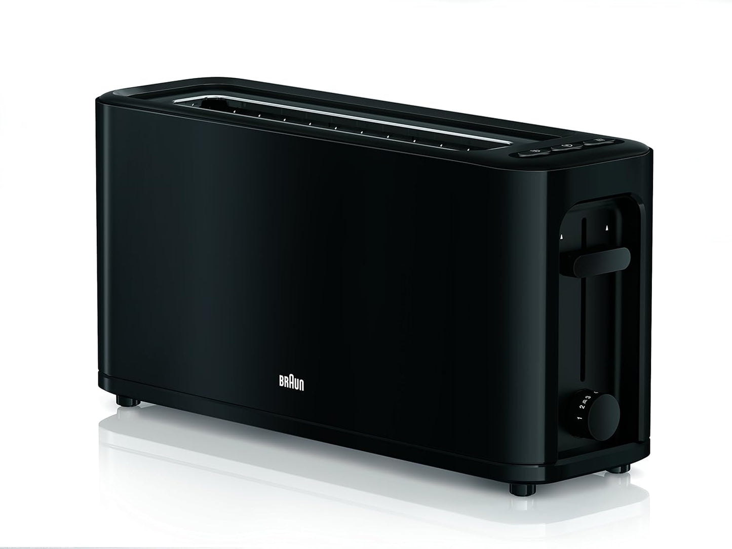 Langschlitz-Toaster mit Aufwärm- und Auftaufunktion PureEase HT3110, Schwarz