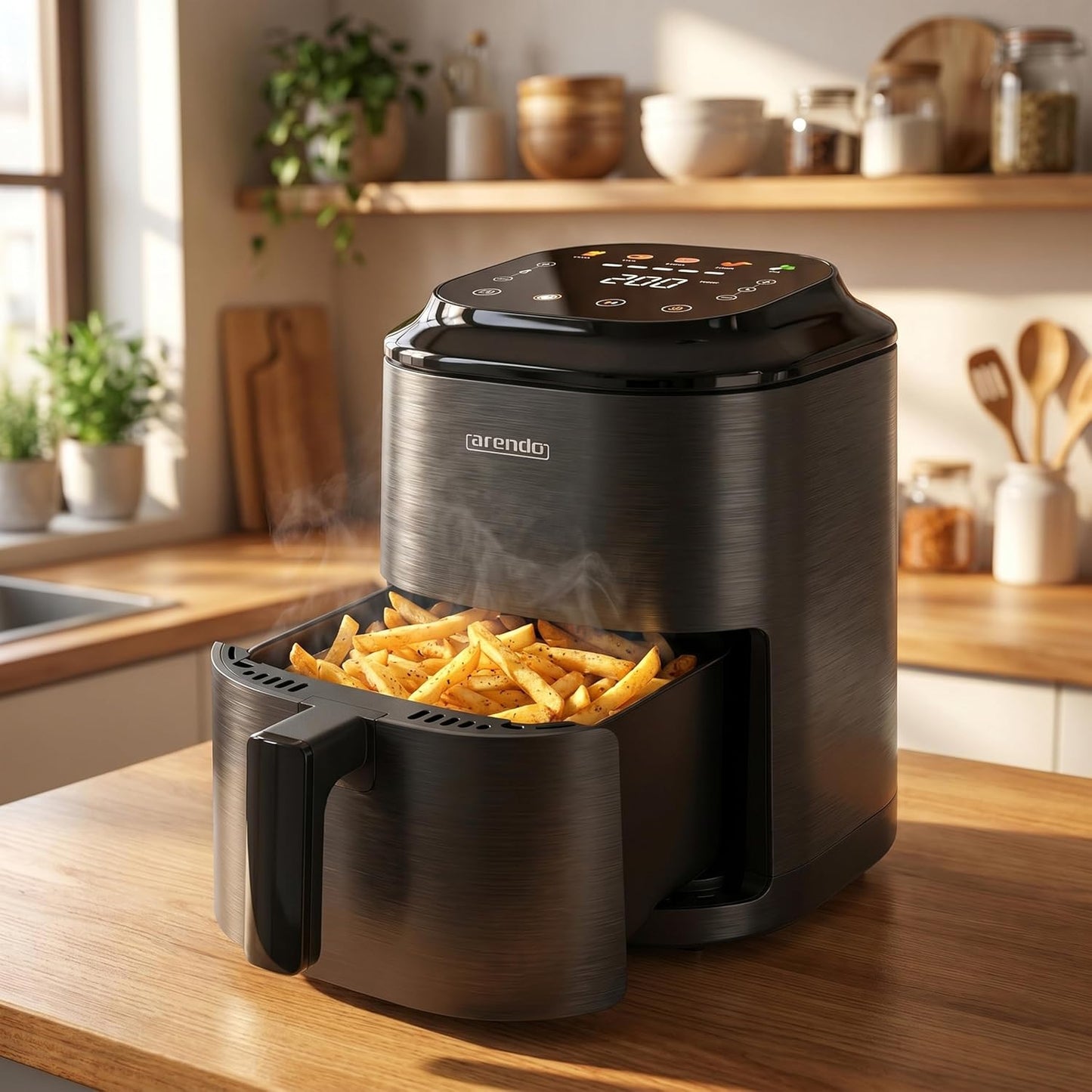 Mini Heissluftfritteuse mit Timer & Automatikprogrammen
