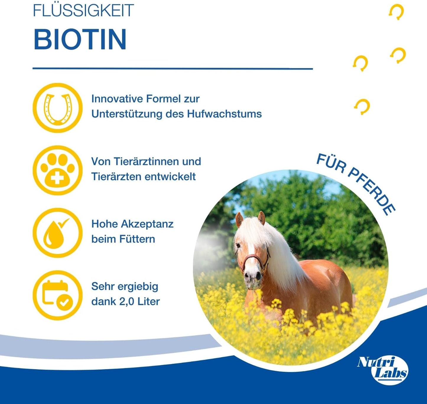 Biotin Pferd-Nahrungsergänzung mit MSM & Zink