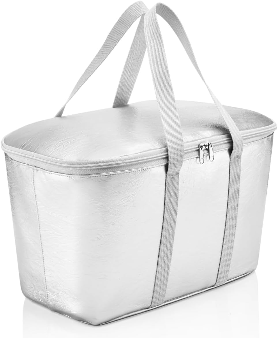 Kühltasche, silver crackle single