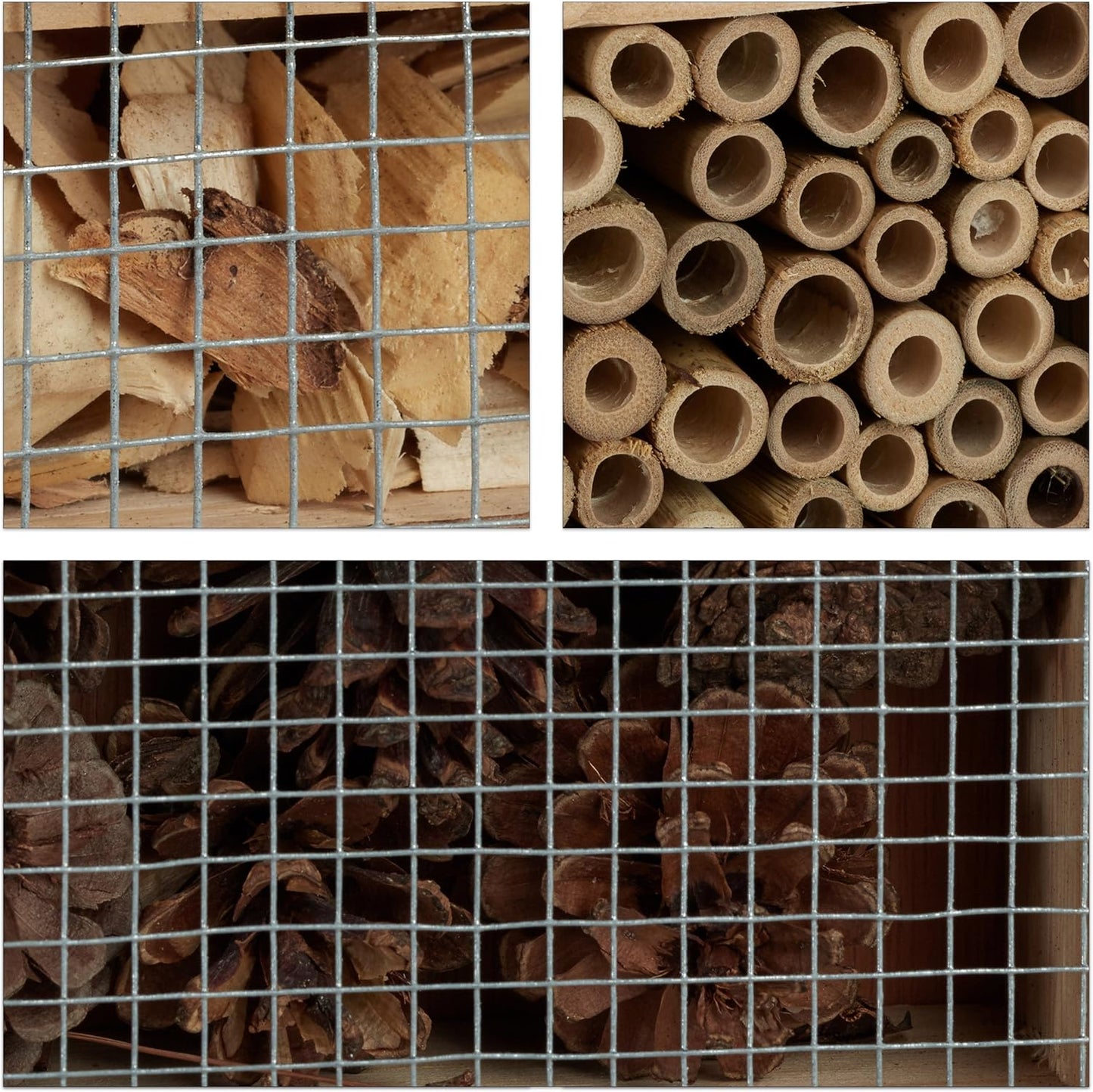 Insektenhotel zum Aufhängen (31x30,5x9,5 cm), Rechteckig