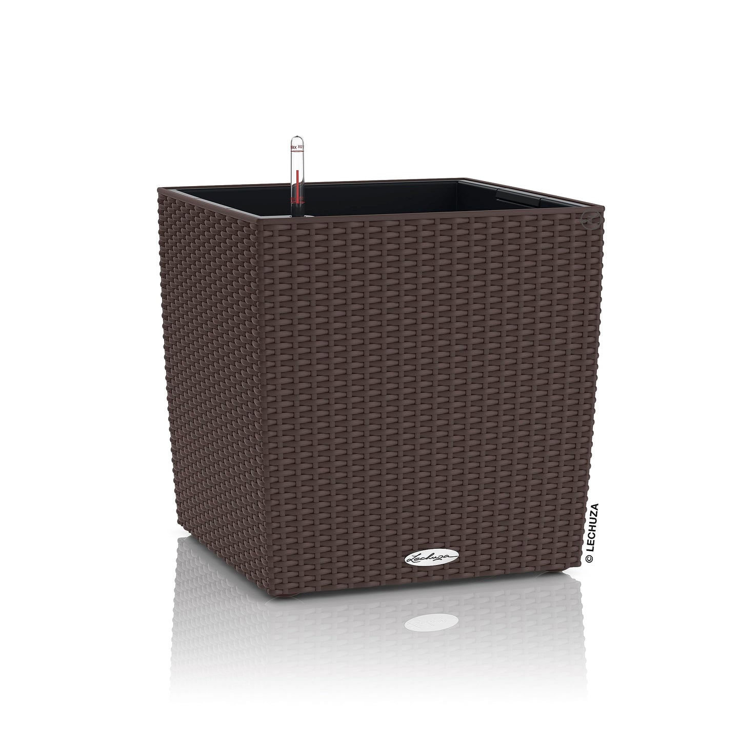 Cube Cottage Pflanzgefäss, Pflanzgefäss mit Erd-Bewässerungs-System 39 x 39 x 40 cm Mokka