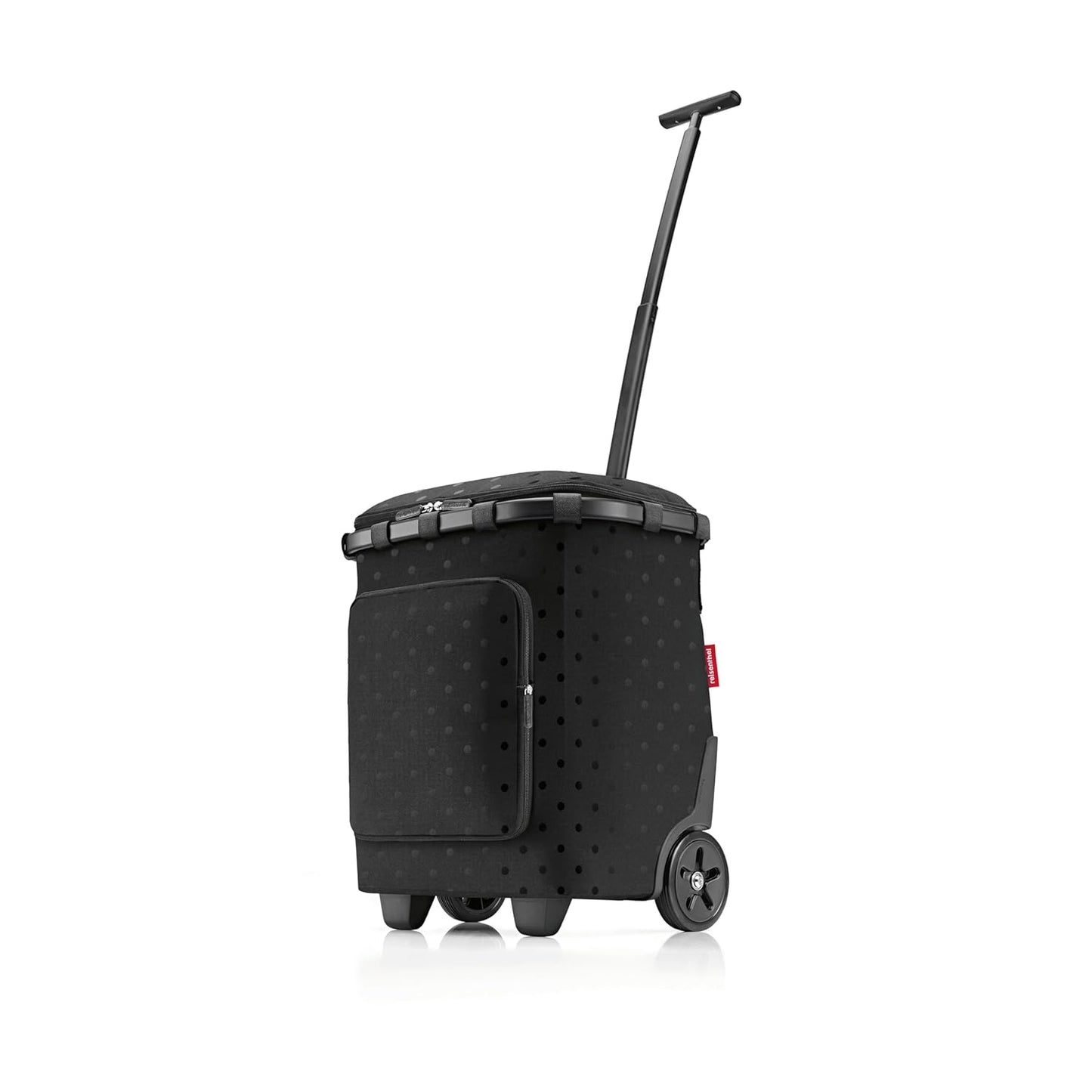 Einkaufstrolley mit Kühlfach, Glossy Dots Black