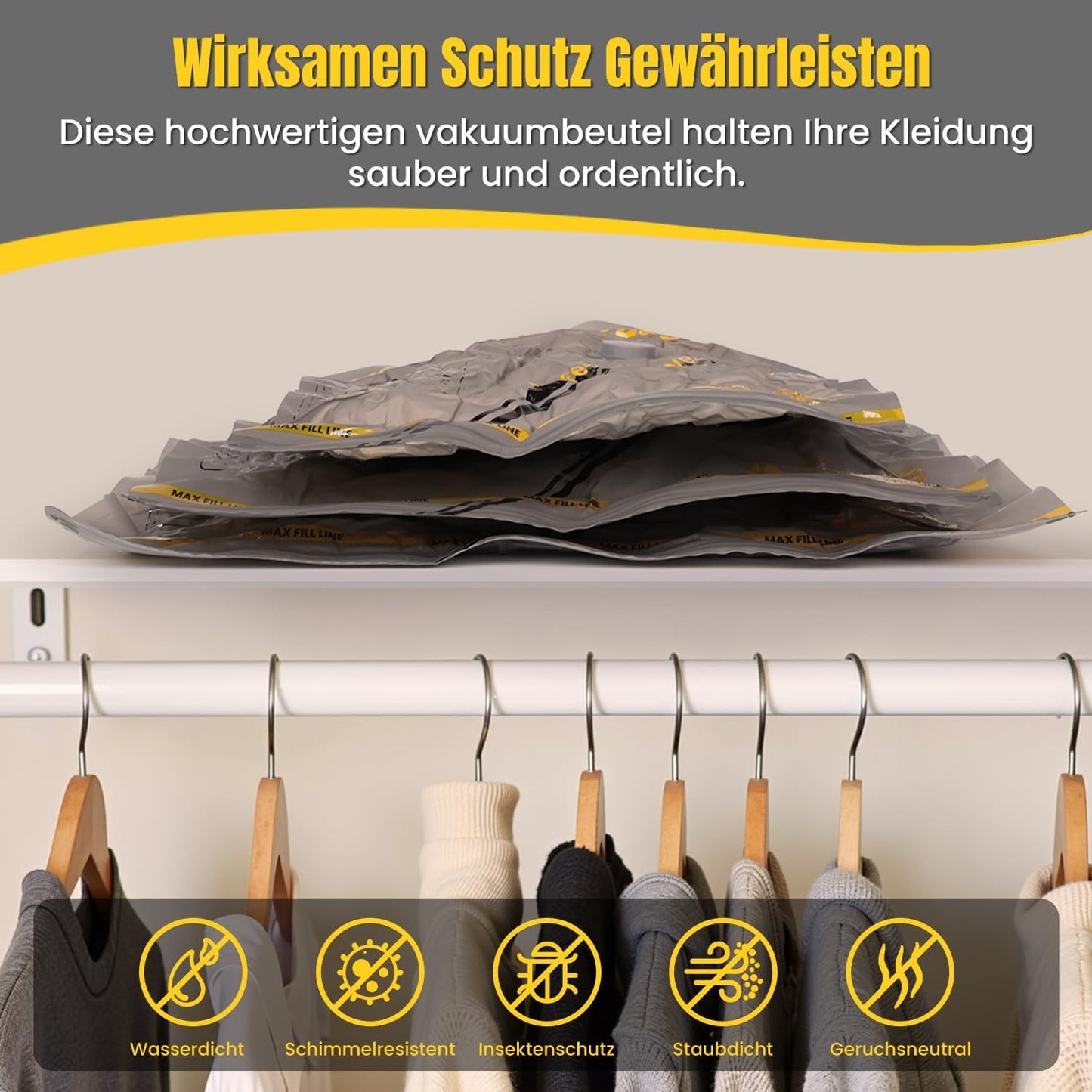 9-teiliges Vakuumbeutel-Set mit kabelloser Pumpe, 9 set