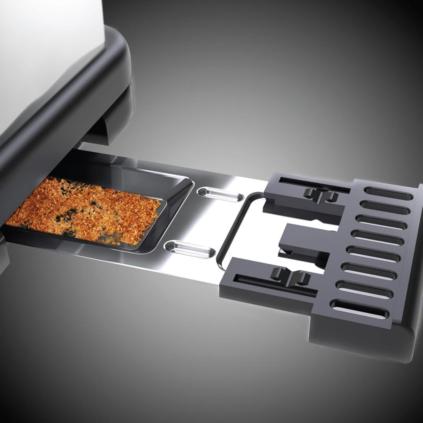 Langschlitztoaster Victory, Edelstahl Chrom