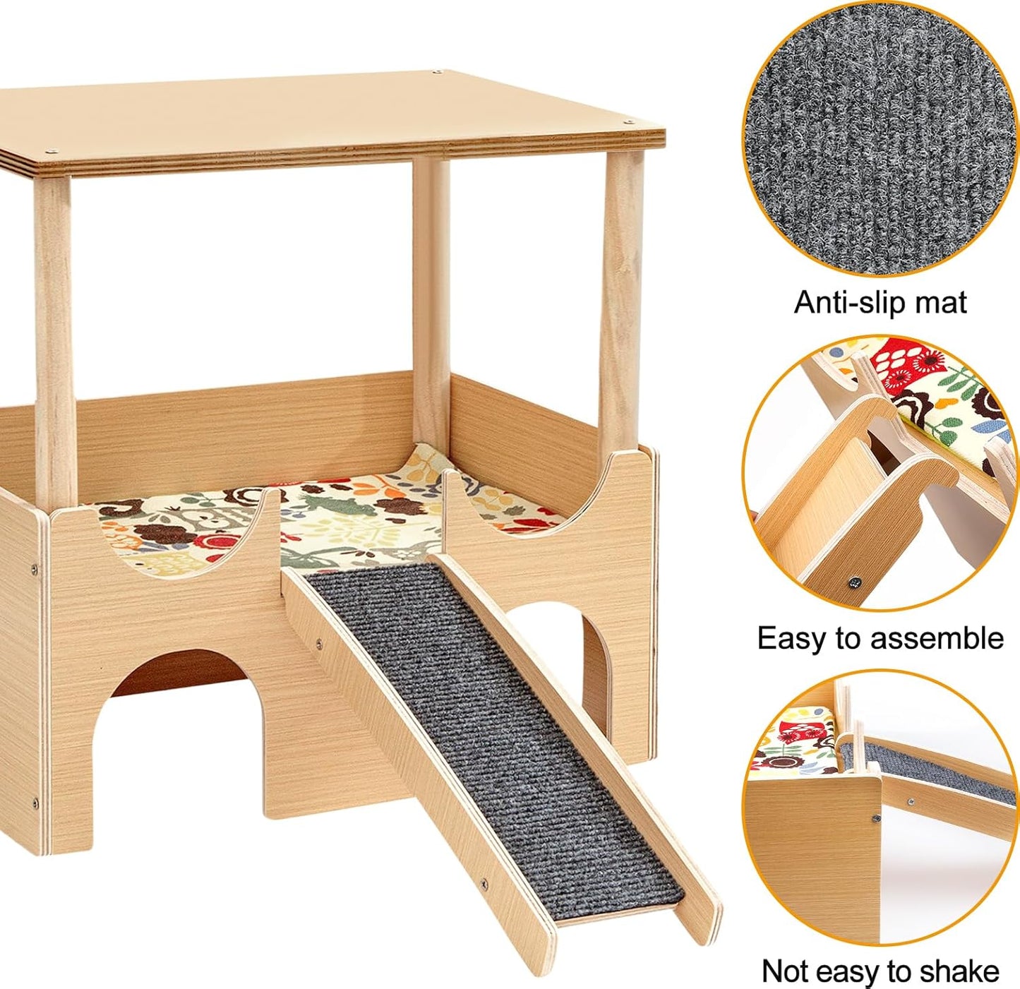 Mehrstöckiges Meerschweinchen-Haus, Gelb