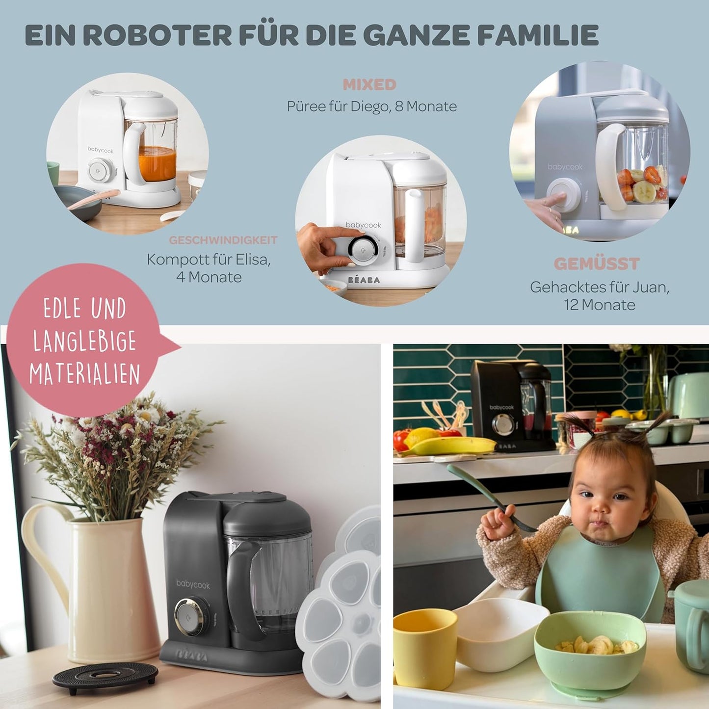 4-in-1 Babycook Solo, Babycook Solo Dunkelgrau