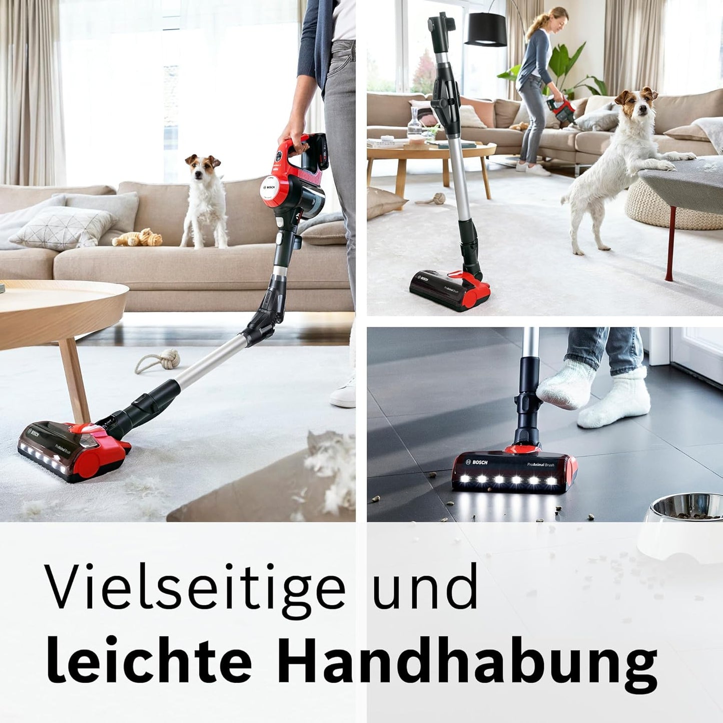 Akku-Staubsauger Unlimited 7 ProAnimal, für Tierbesitzer Tornadrot