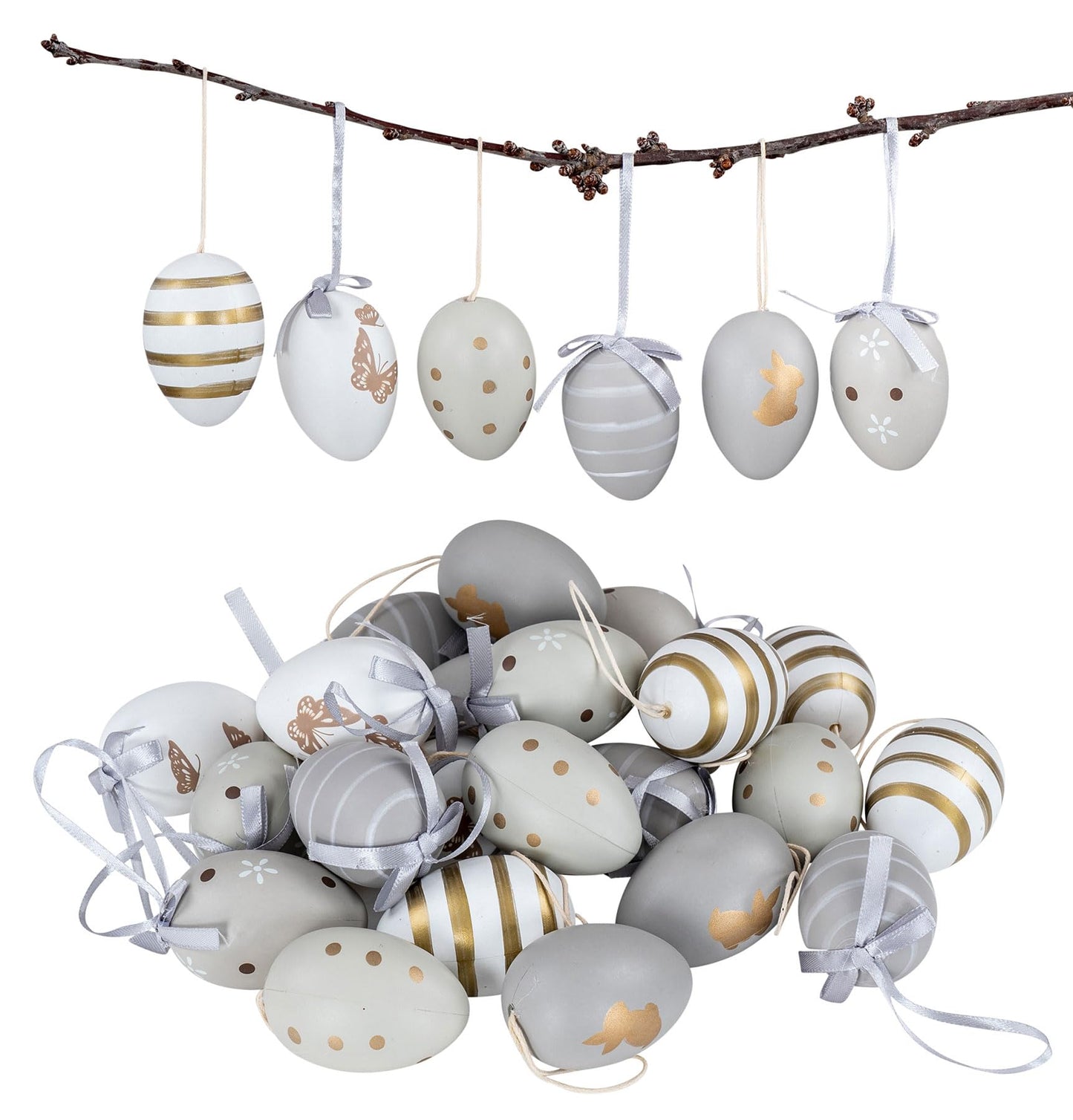 Osterdeko Hänge-Eier Set (24 Stück), Variante 2