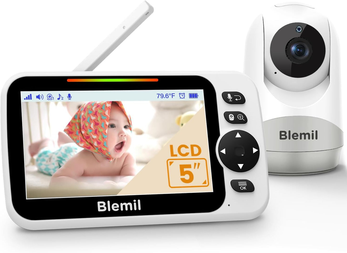 Babyphone mit Kamera und 5" Bildschirm BL9052, BL9052