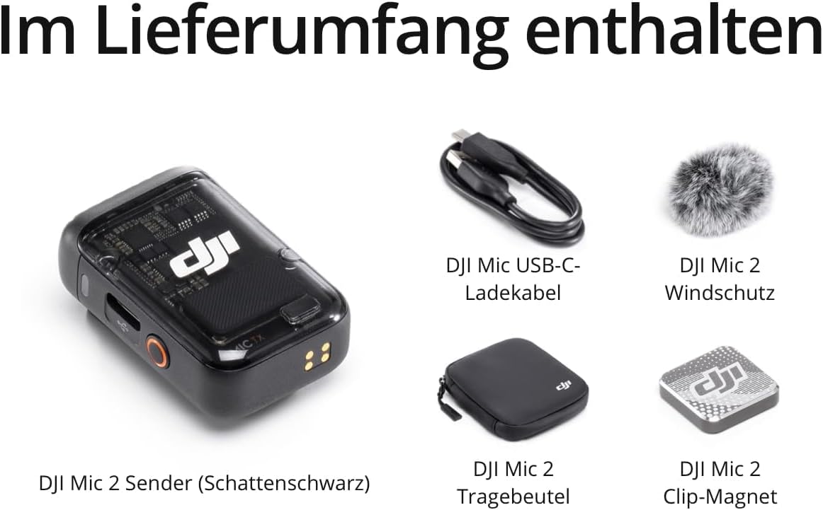 Mic 2 Transmitter, Mic 2-Sender (Schattenschwarz)