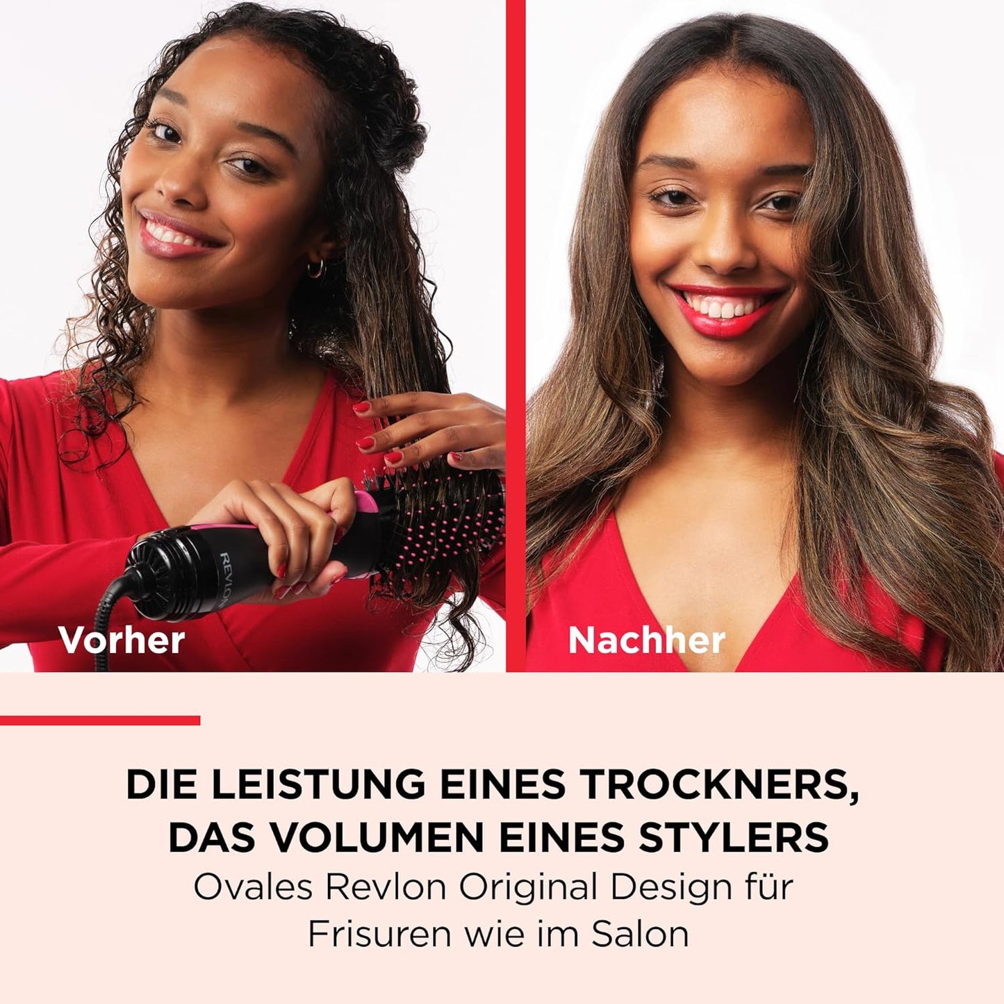 Salon One-Step - Haartrockner & Volumiser mit Kamm, Original mit Kamm zum Abteilen