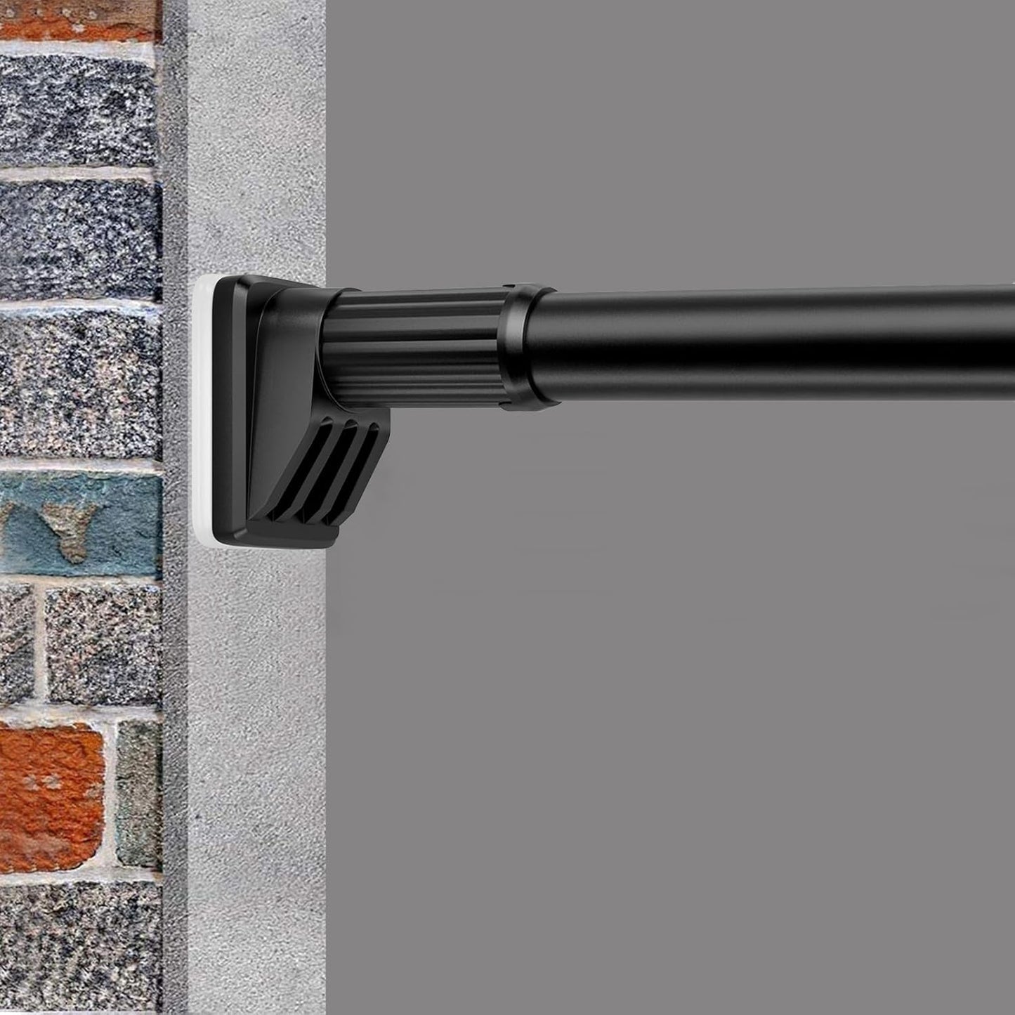 Teleskop-Gardinenstange ohne Bohren, 110-310cm Schwarz（1#）