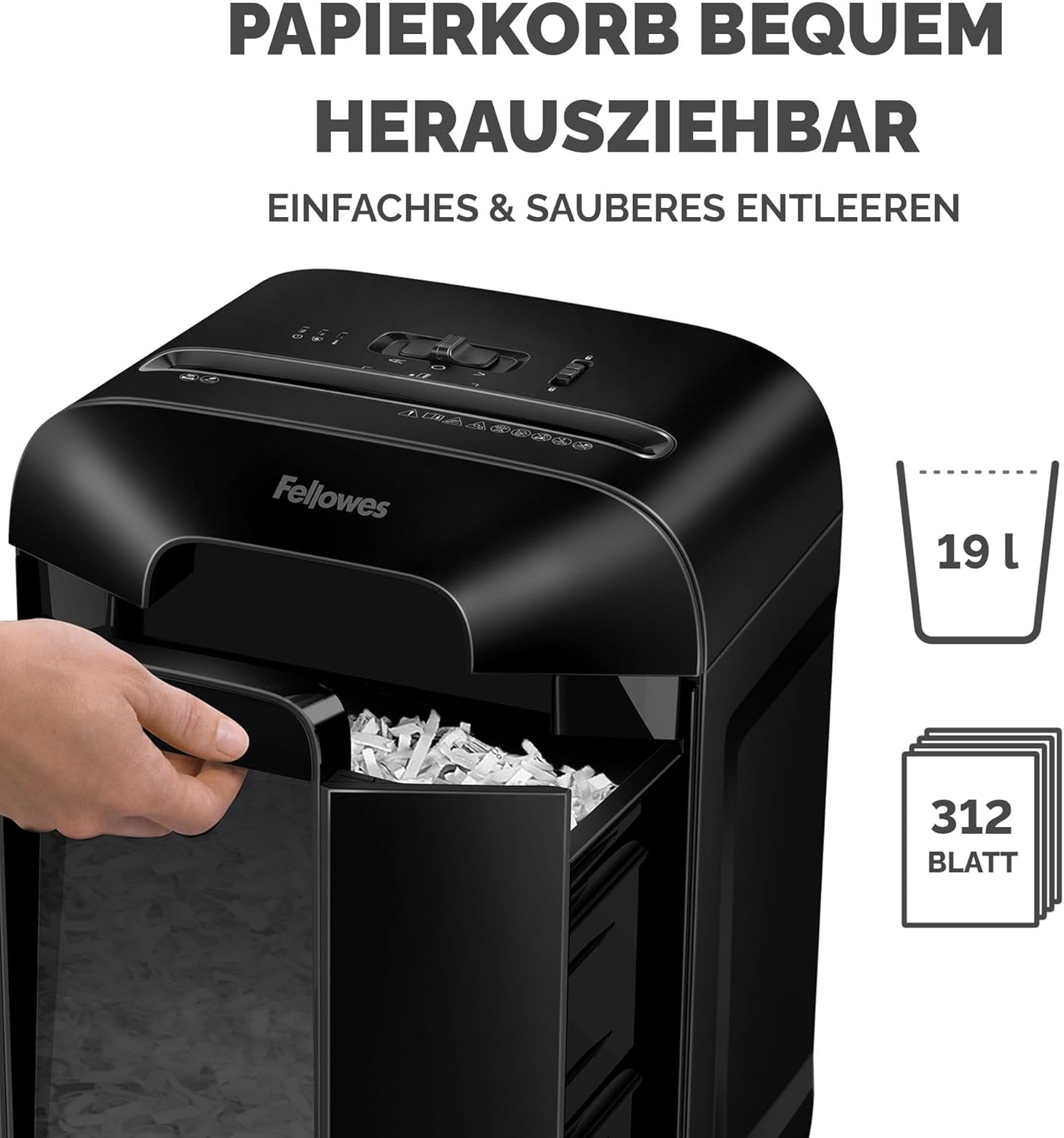 Aktenvernichter LX85, LX85 – 12 Blatt – Cross Cut – 19 Liter Papierkorb