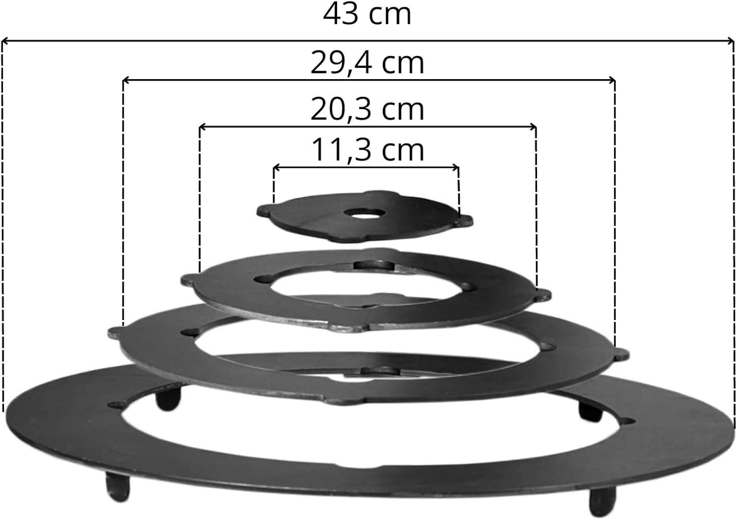 Utschak Campingofen mit Kazan, Adapter-Ringe, Wok 12 L