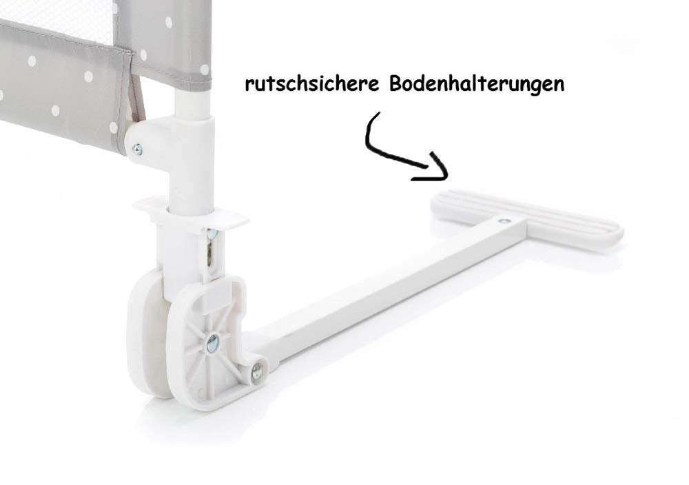 Rausfallschutz Bettschutzgitter klappbar 135x50 cm, Grau