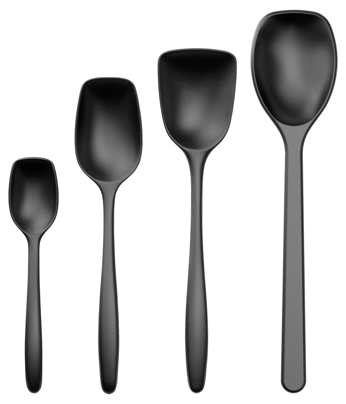 Classic 4-teiliges Kochlöffel-Set , hitzebeständig, Carbon Black One Size