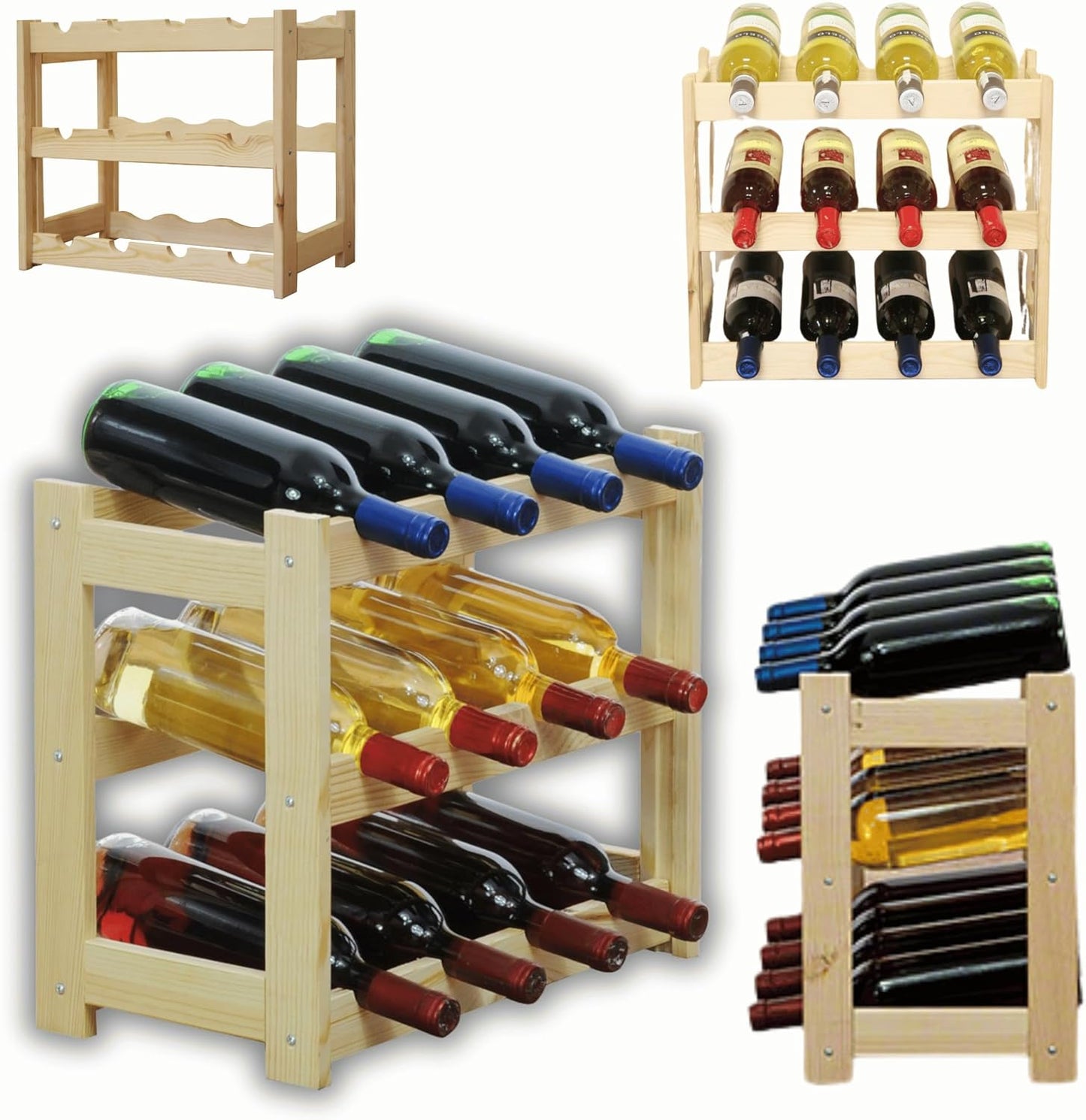 Weinregal für 12 Flaschen, 12 Flaschen