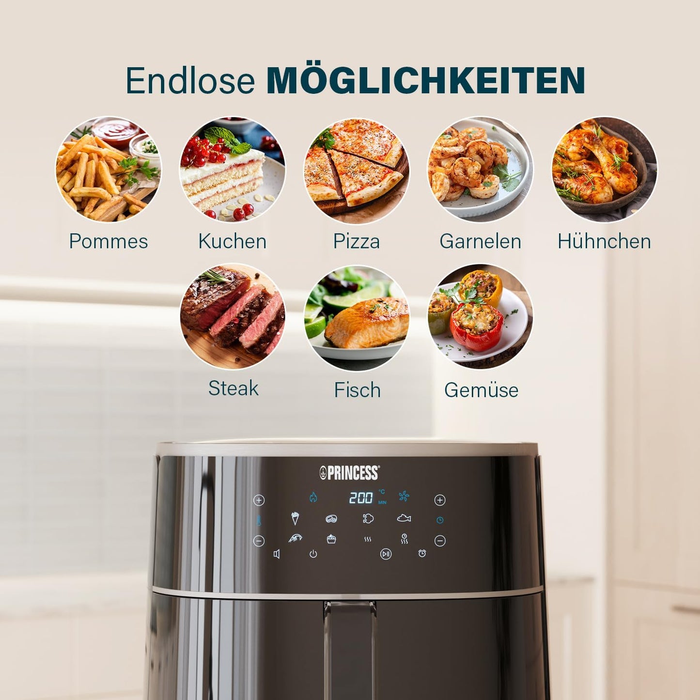 Heissluftfritteuse 182238, 4 Liter
