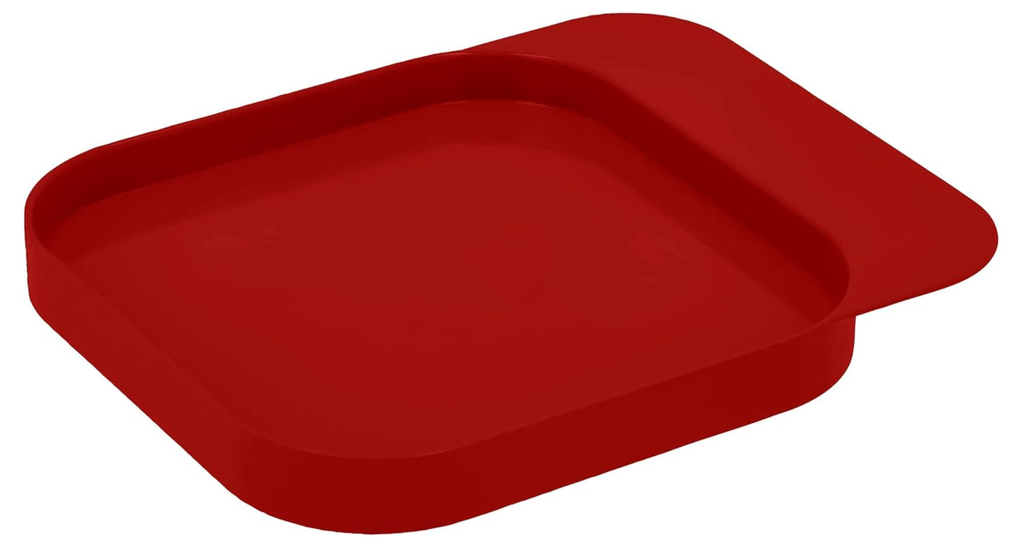 Digitale Küchenwaage mit Schüssel und Tara-Funktion, 16,50 x 20,3 x 3,5 cm Rot
