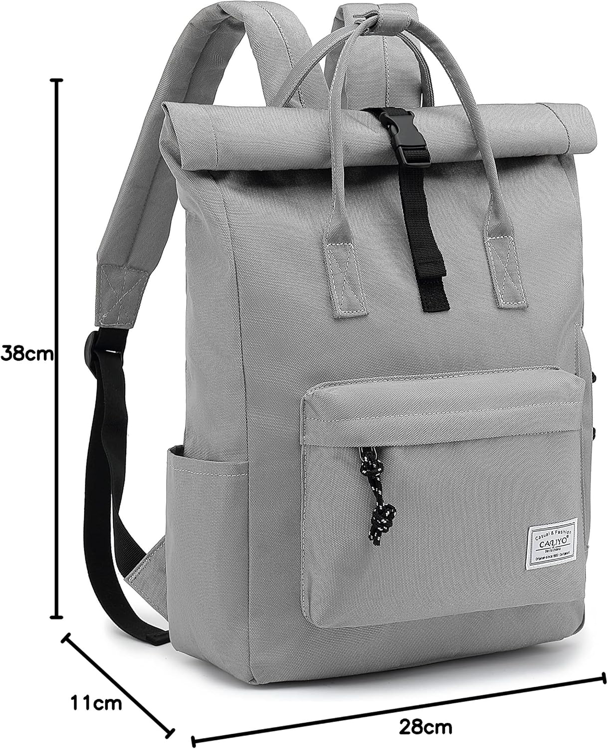 Laptop-Rucksack, 15,6 Zoll, Hellgrau 01