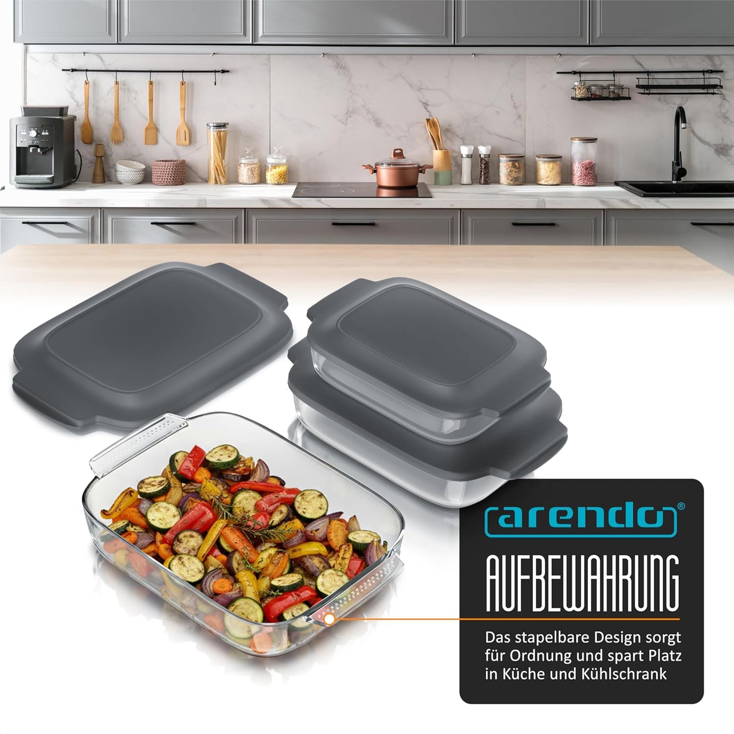 3-teiliges Auflaufform-Set