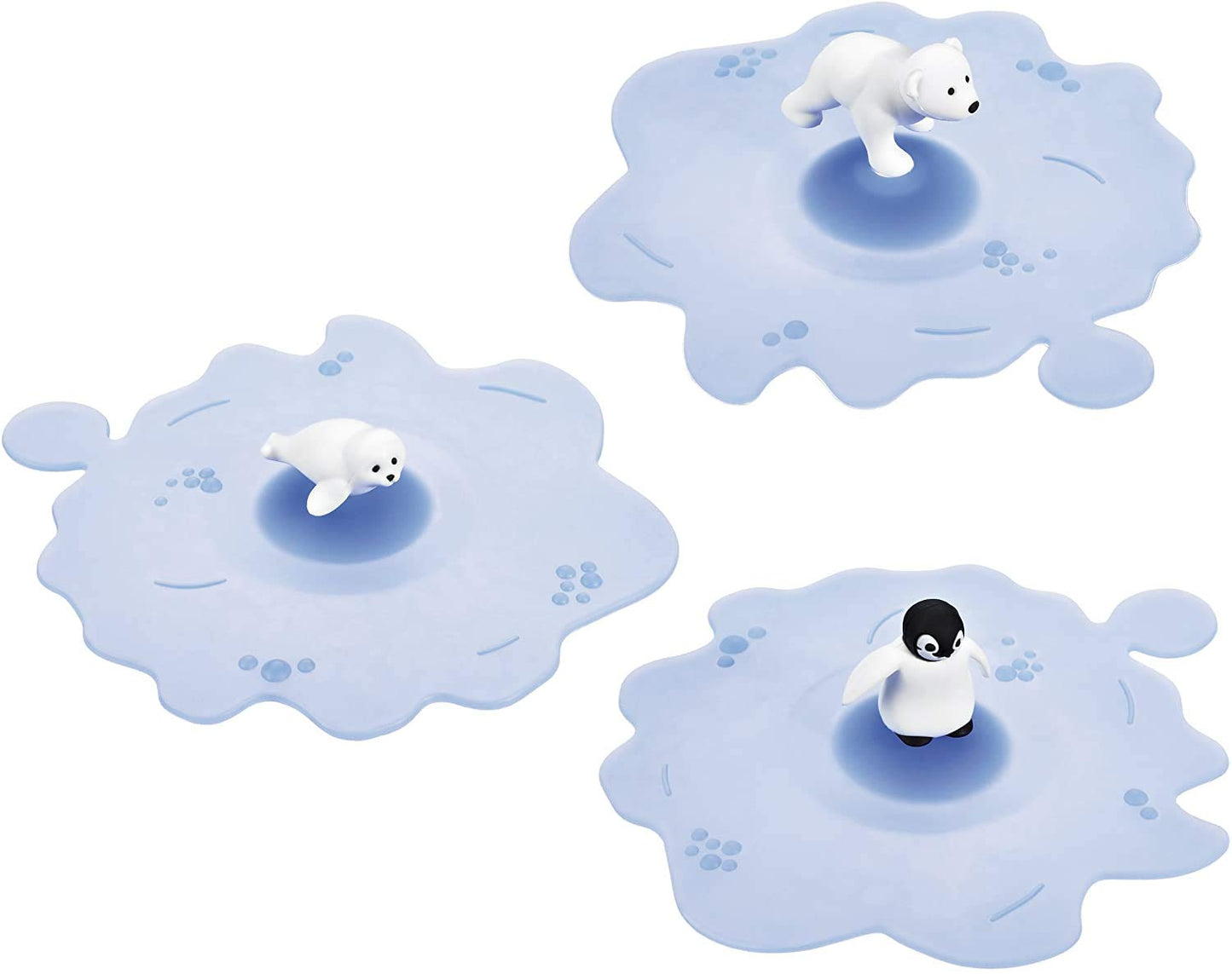 3-teiliges Glasabdeckungen-Set, Arctic Summer