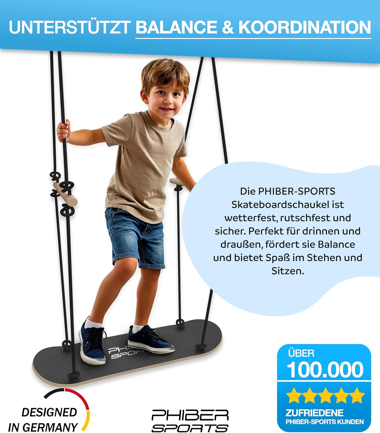Skateboard-Schaukel für Kinder
