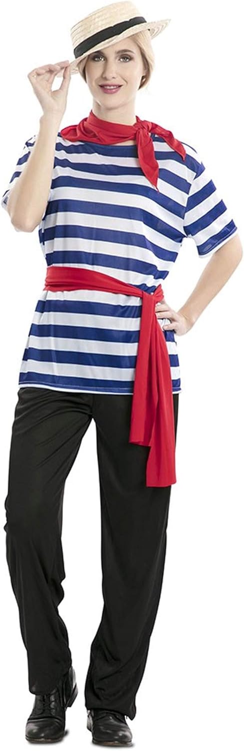 Kostüm Gondolier für Erwachsene, M/L (52) Mehrfarbig