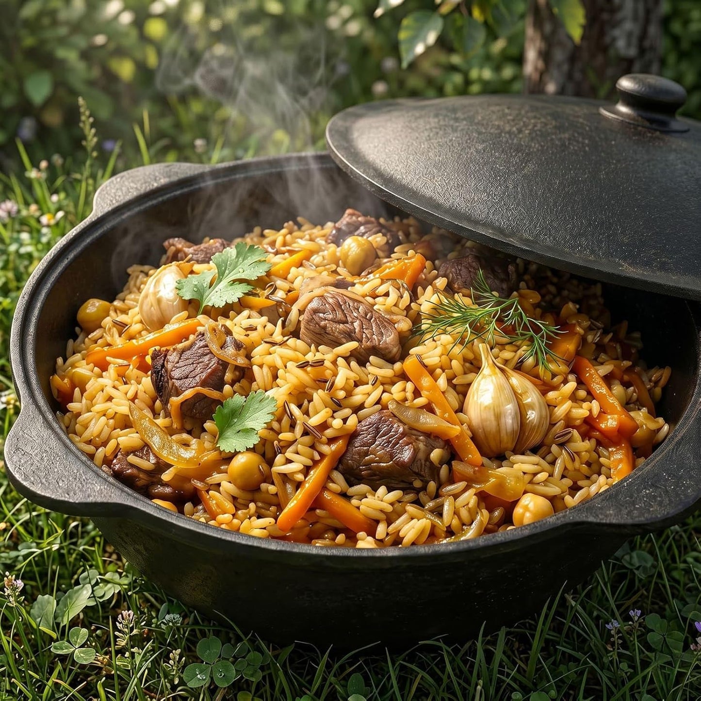 Gusseisen Kasan, 22 L Mit Zubehör