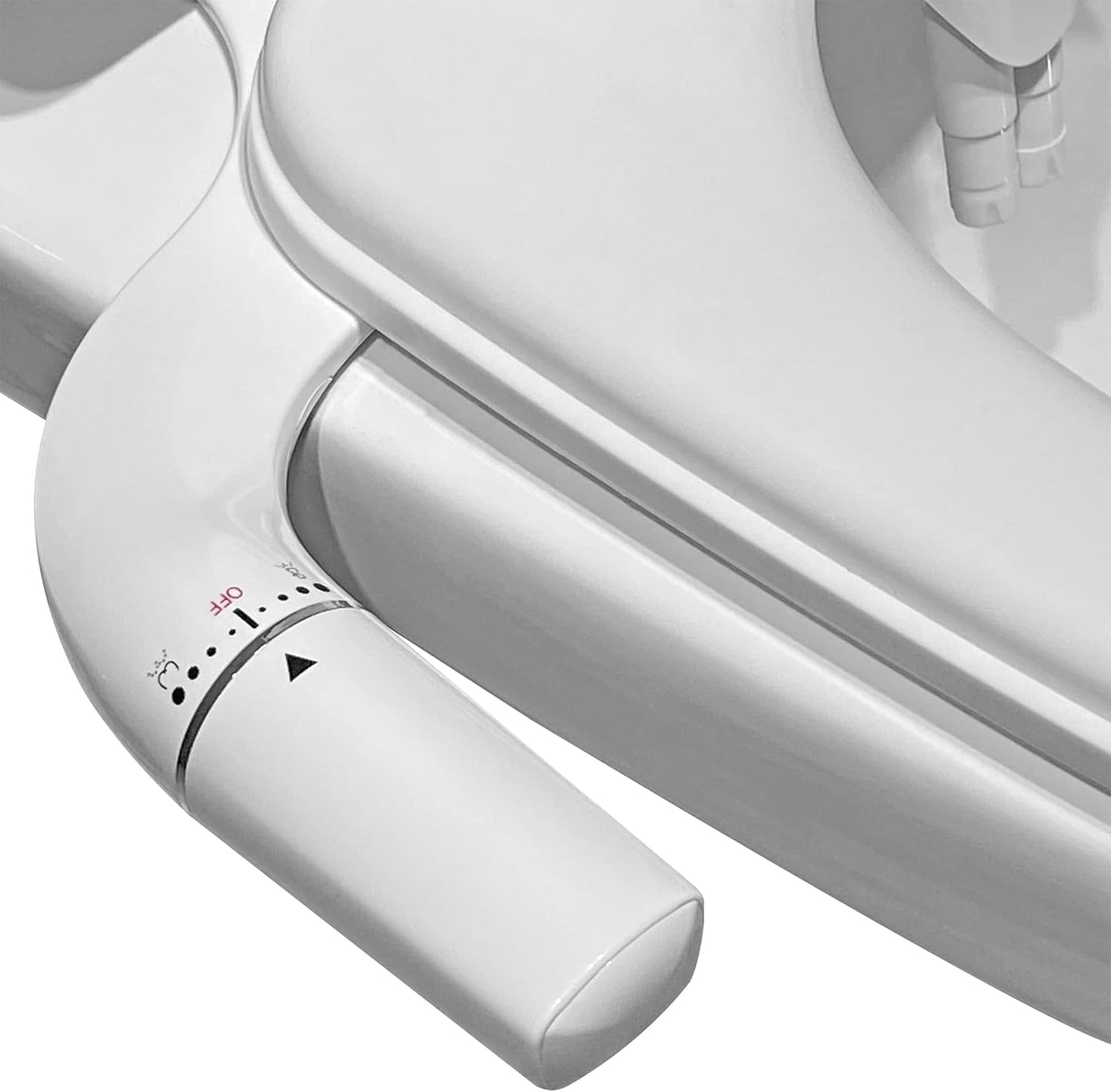 Bidet Toilettenaufsatz mit Doppeldüse, Right Hand Control
