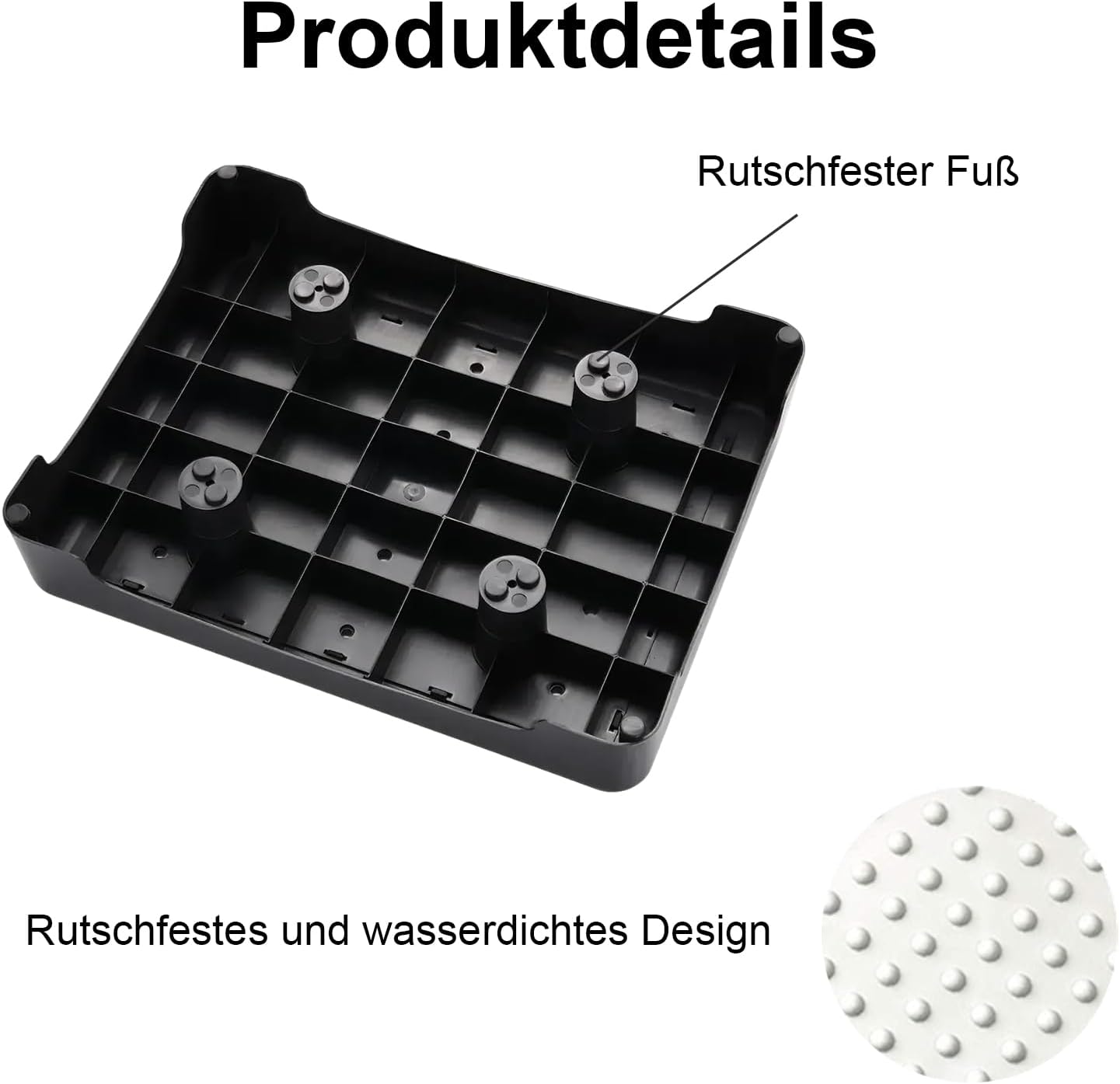 Rutschfester Halbstufen-Tritthocker 350 lbs Kapazität