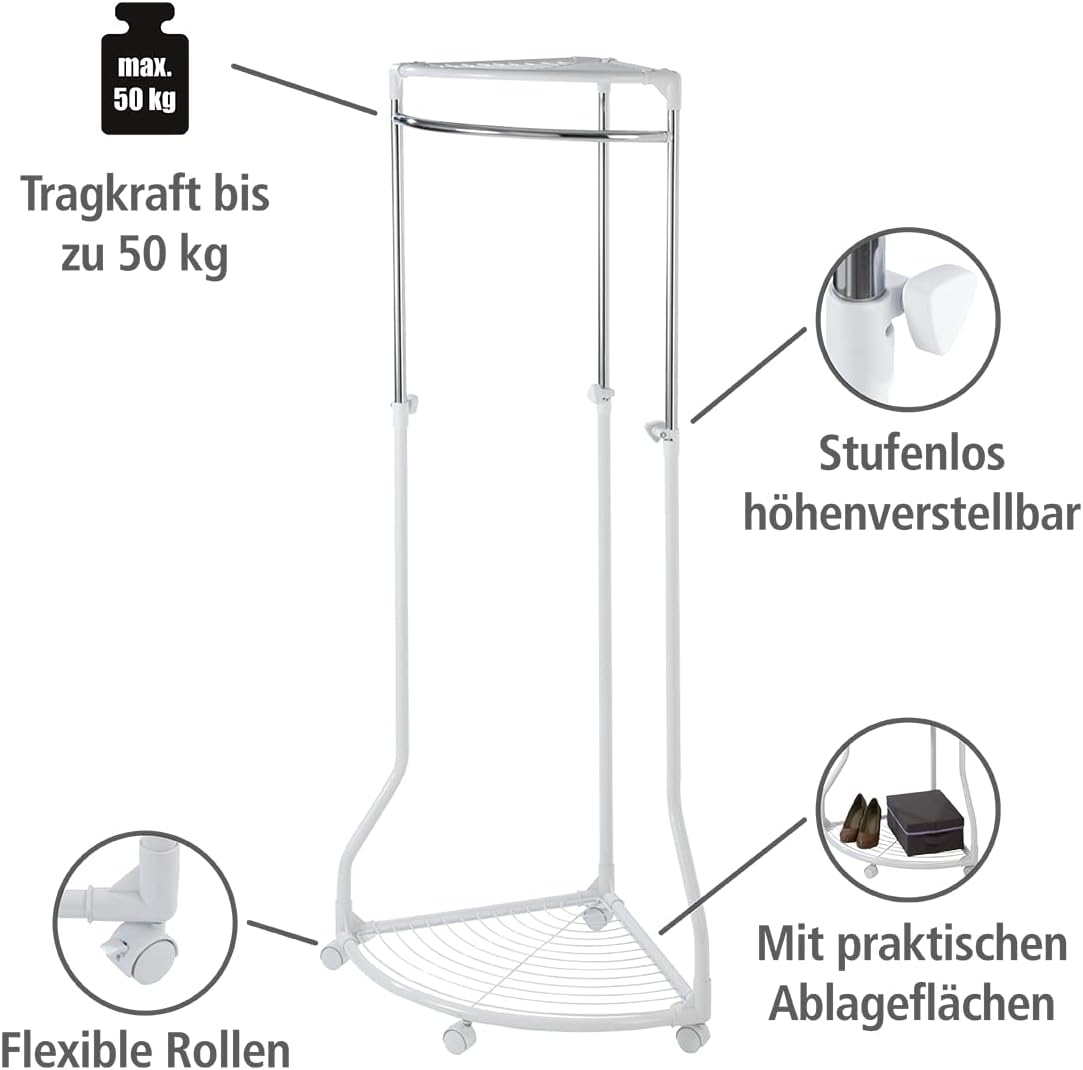 Kleiderständer Pointy, 166 x 55 x 70 cm