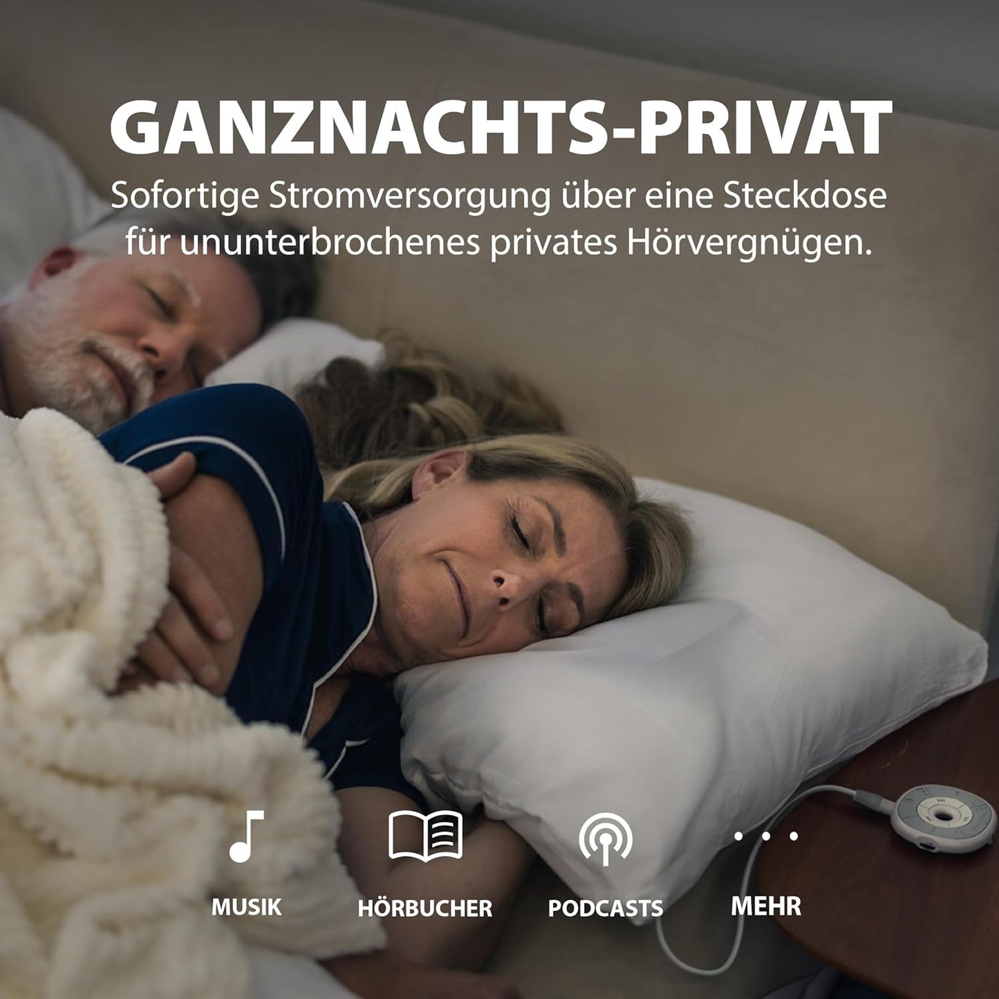 Bluetooth-Kissenlautsprecher mit Weissem Rauschen