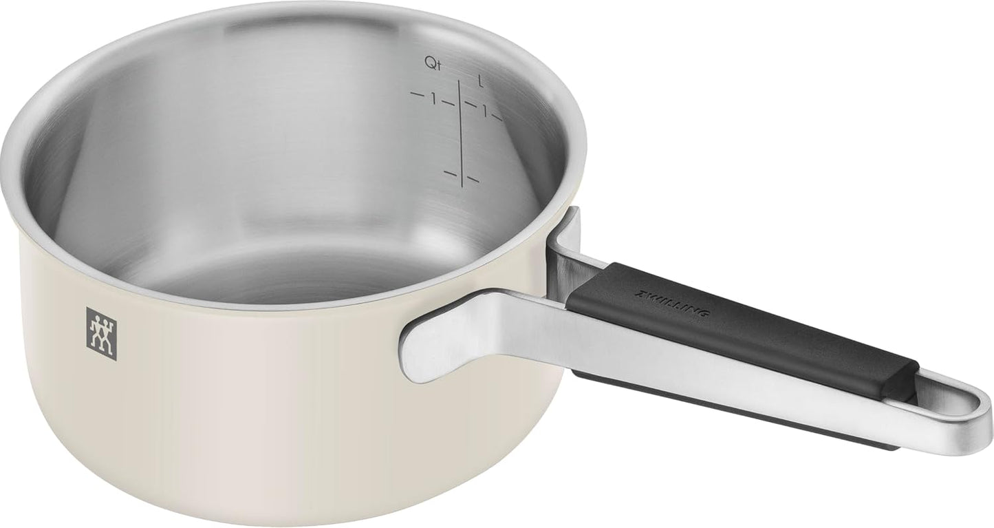 Kochtopfset Pure, 5-teilig, Elfenbein-weiss