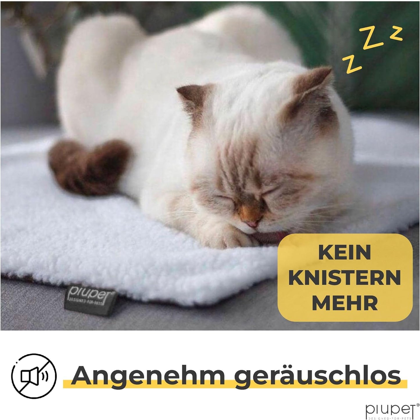 Selbstheizende Katzendecke, Weiss, Für Katzen