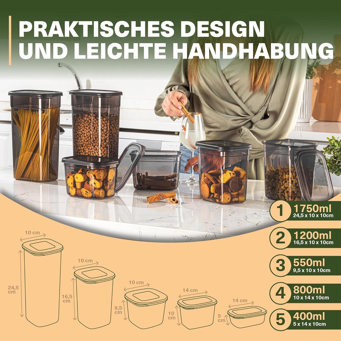 30er Vorratsdosen Set "Peggy", Peggy 30er Mix Set