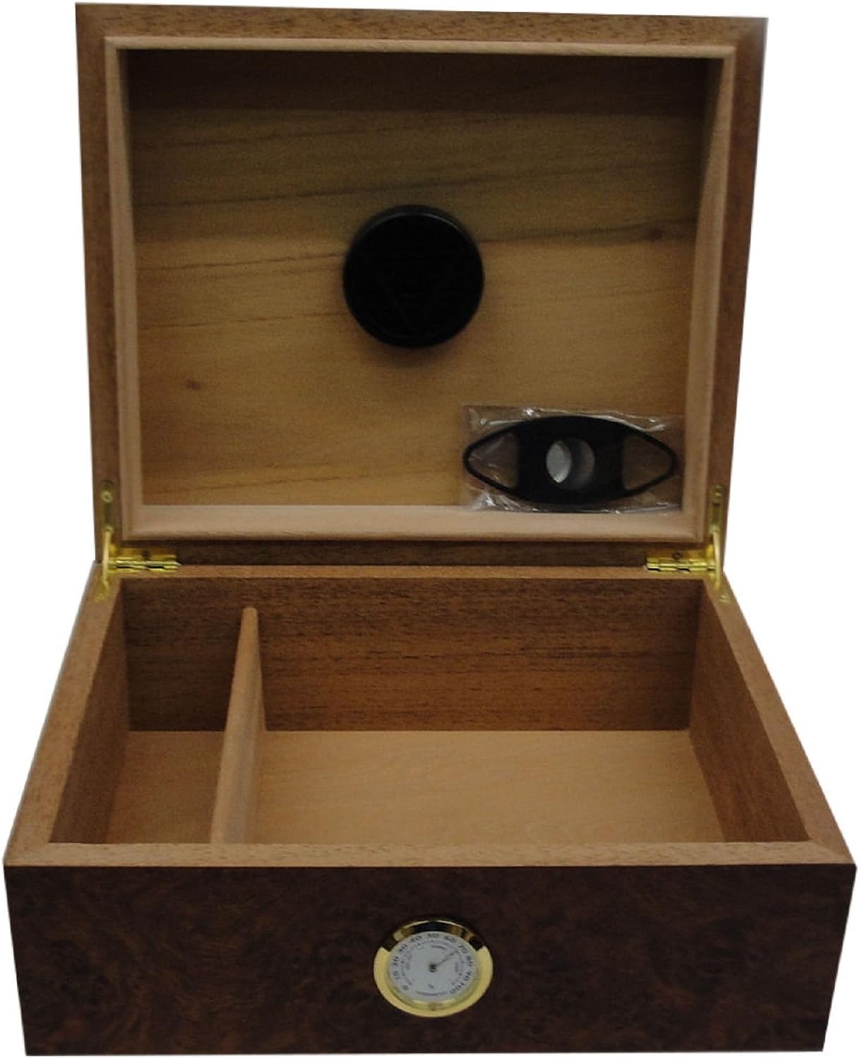 Humidor mit Messinghygrometer